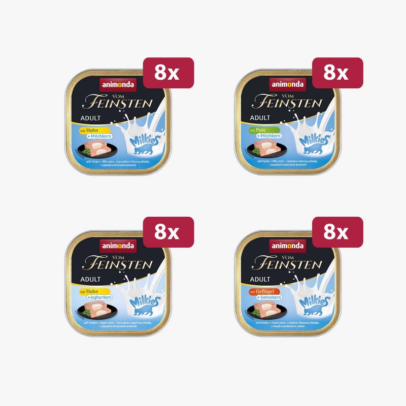 Vom Feinsten Adult Adult Connoisseur Variety With Milk Centre Cat Food