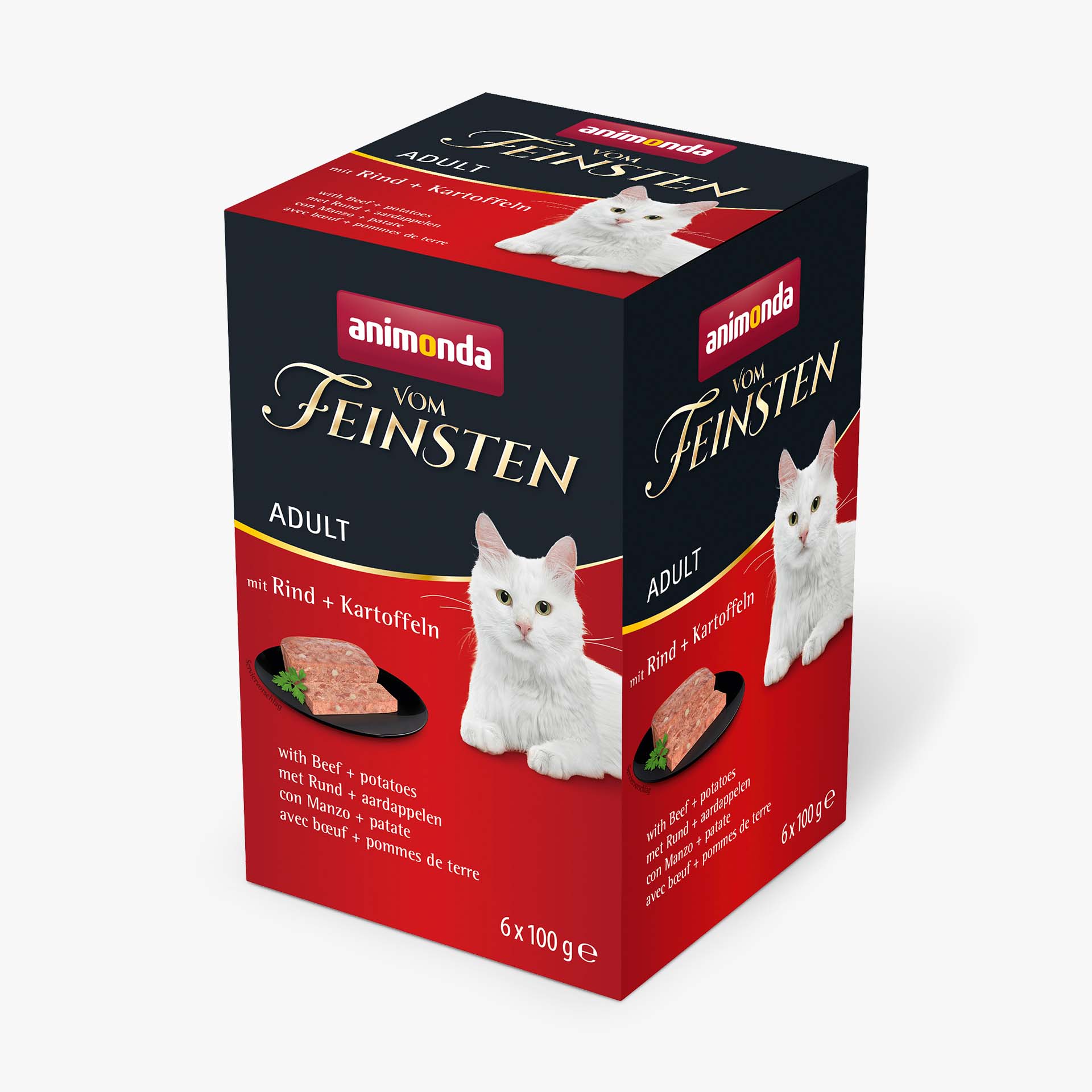 84226 animonda Vom Feinsten Adult mit Rind und Kartoffeln Katze Nassfutter