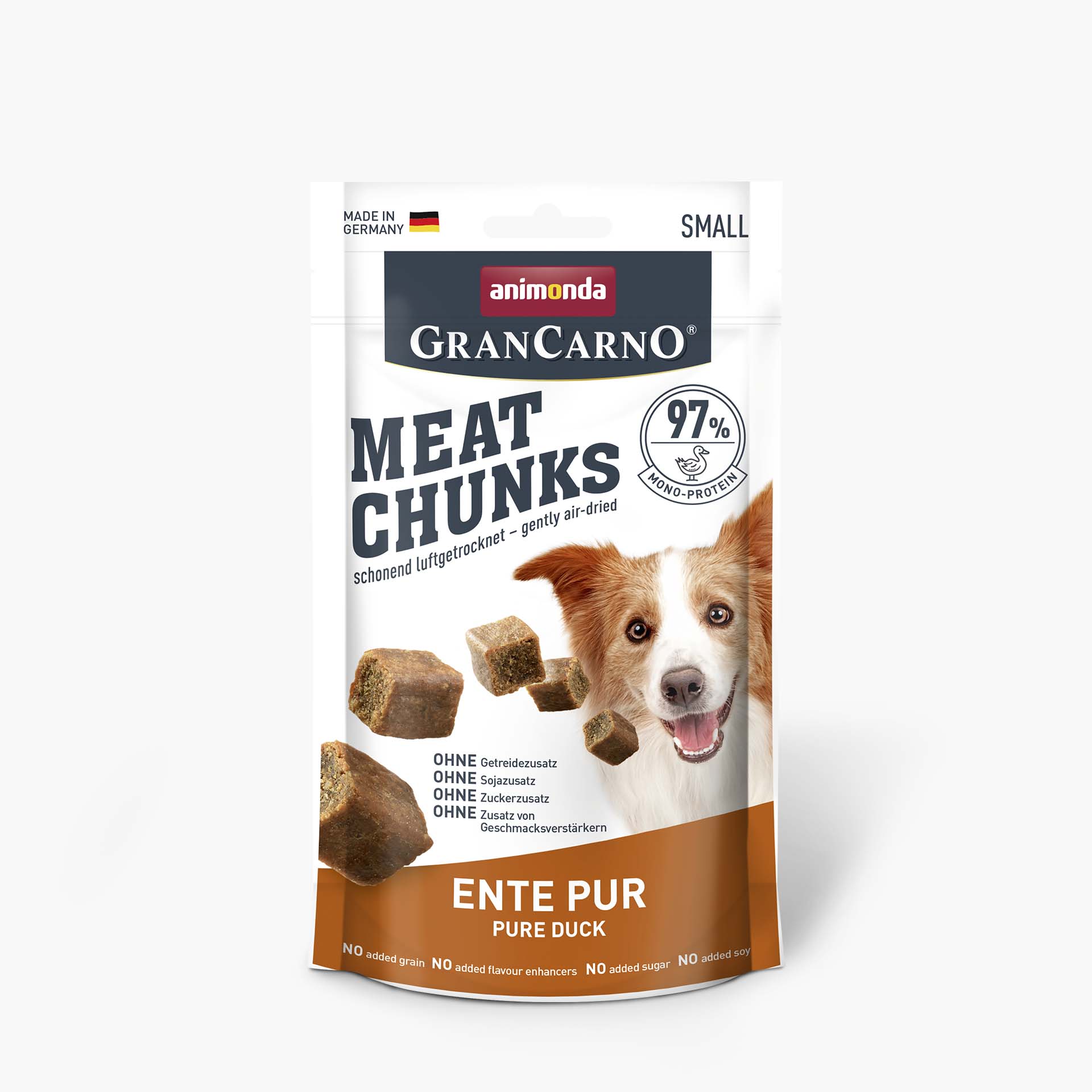 82911 GranCarno Meat Chunks Ente pur Small 60g 2024 72dpi 82911 GranCarno Meat Chunks Ente pur Small 60g 2024 72dpi
