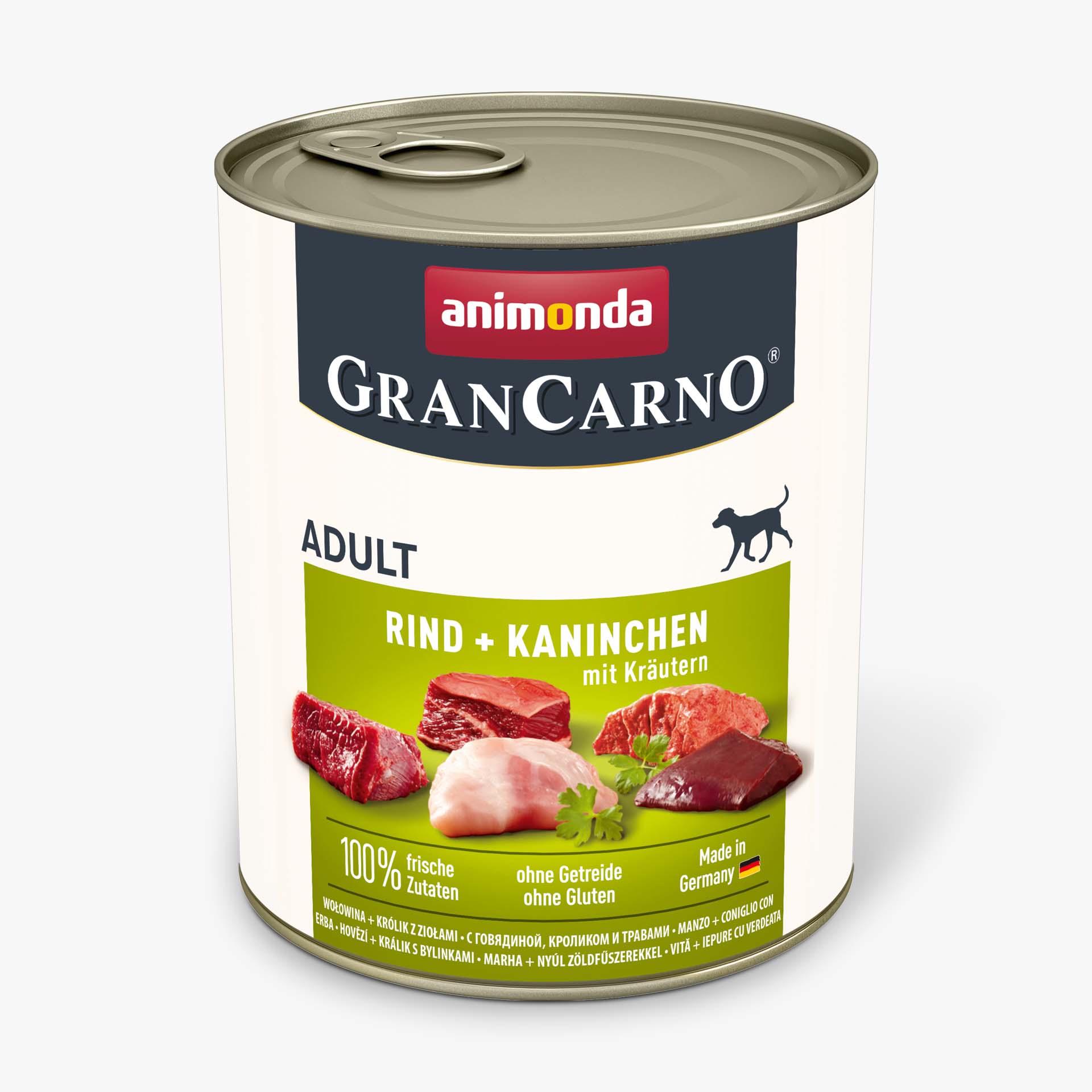 82767 animonda GranCarno Adult Rind und Kaninchen mit Kraeutern Hund Nassfutter 82767 animonda GranCarno Adult Rind und Kaninchen mit Kraeutern Hund Nassfutter