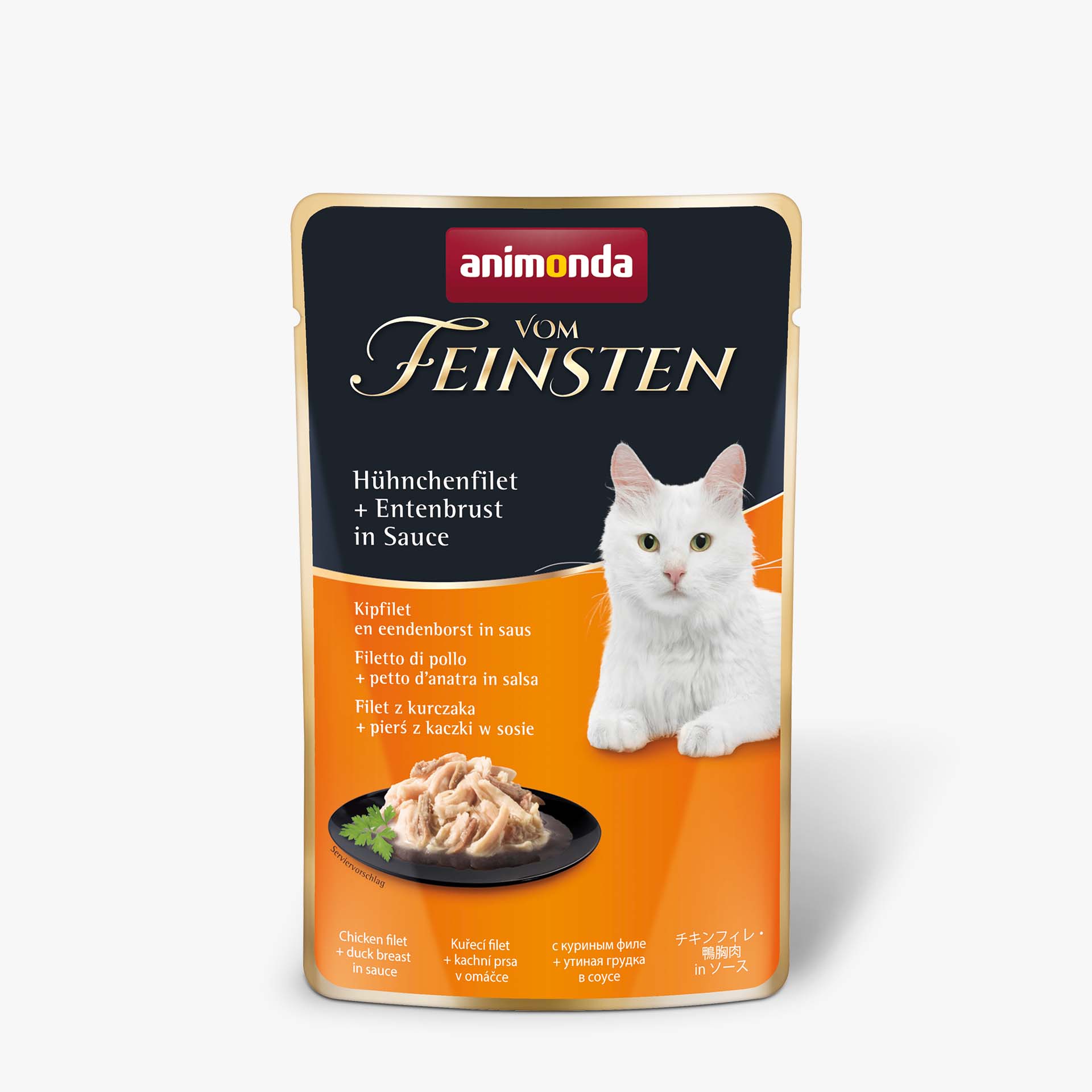 83690 animonda Vom Feinsten Adult in Sauce mit Huehnchenfilet und Entenbrust in Sauce Katze Nassfutter 83690 animonda Vom Feinsten Adult in Sauce mit Huehnchenfilet und Entenbrust in Sauce Katze Nassfutter