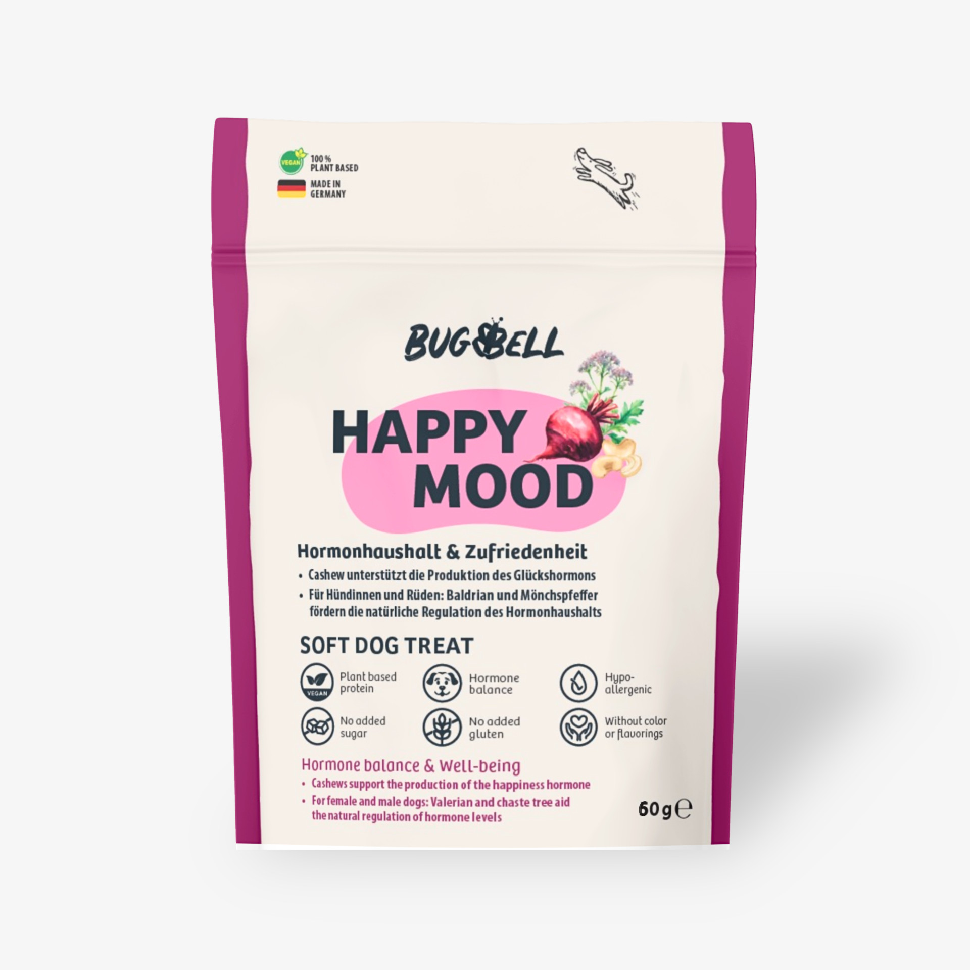 84687 BugBell Bugbell Junior  Adult  Senior Rot HappyMood Hund Snacks