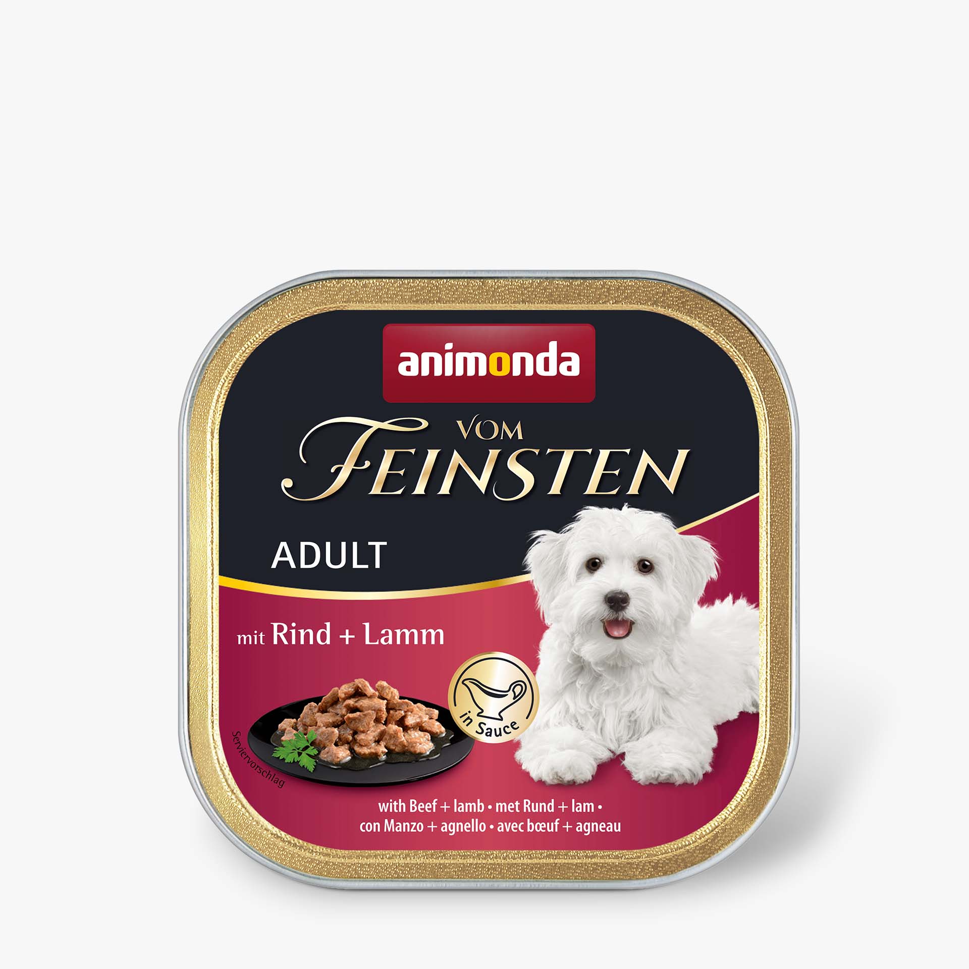 82311 animonda Vom Feinsten Adult in Sauce mit Rind und Lamm in Sauce Hund Nassfutter 82311 animonda Vom Feinsten Adult in Sauce mit Rind und Lamm in Sauce Hund Nassfutter
