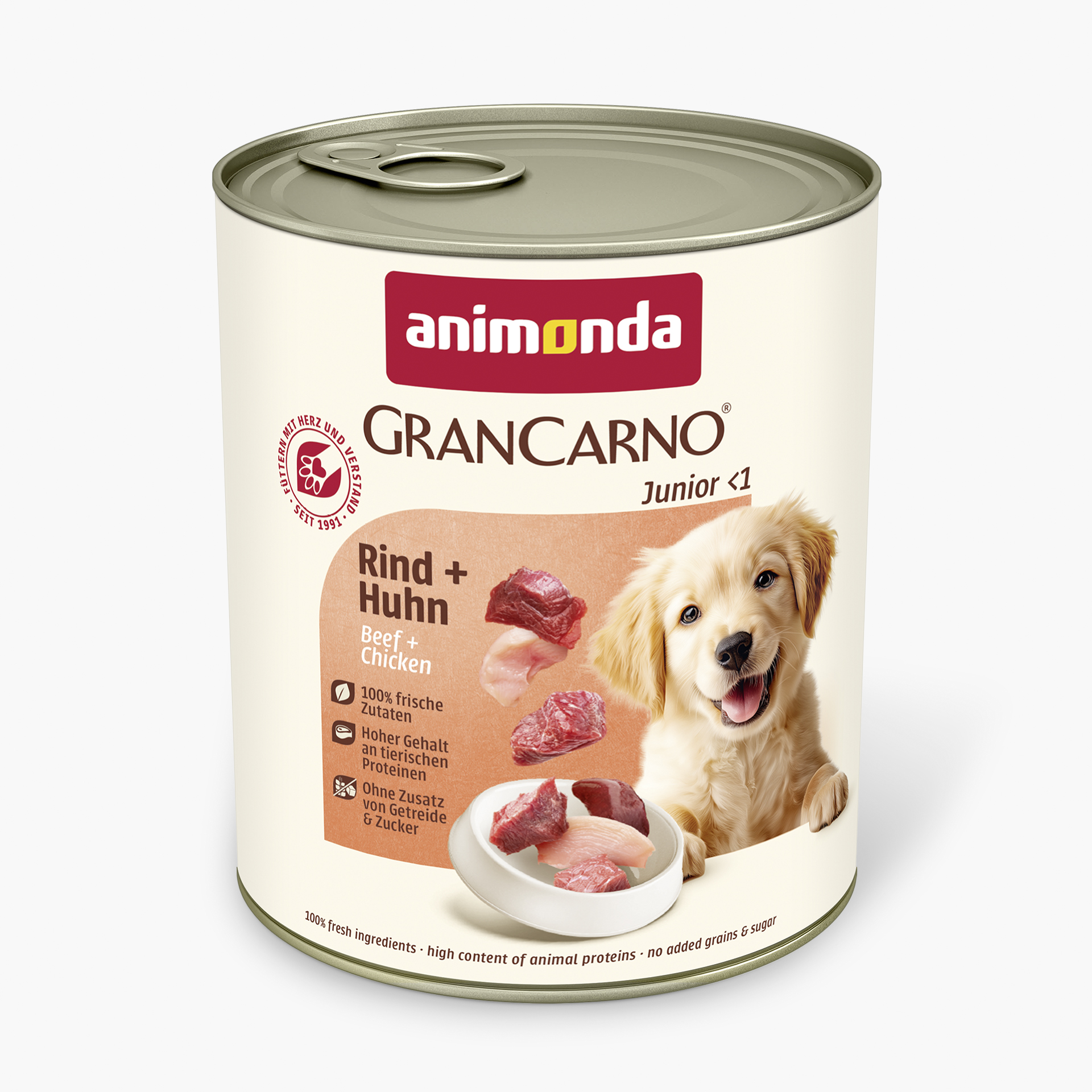 82769 animonda GranCarno Junior Rind und Huhn Hund Nassfutter