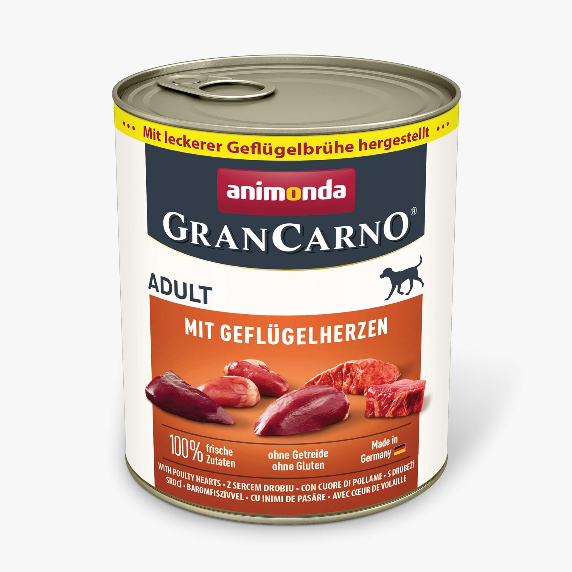 82805 animonda GranCarno Adult mit Gefluegelherzen Hund Nassfutter 82805 animonda GranCarno Adult mit Gefluegelherzen Hund Nassfutter