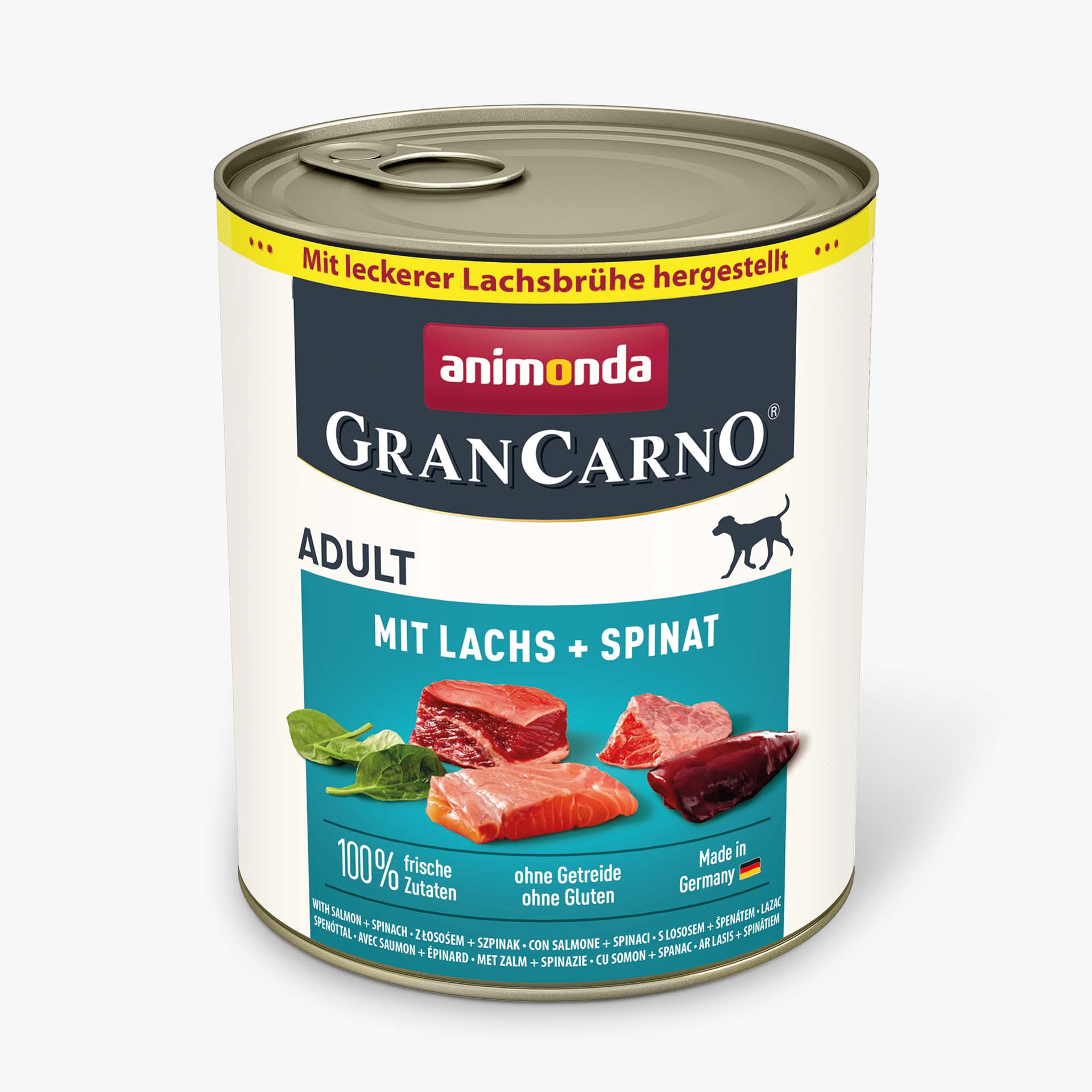 82481 animonda GranCarno Adult mit Lachs und Spinat Hund Nassfutter 82481 animonda GranCarno Adult mit Lachs und Spinat Hund Nassfutter