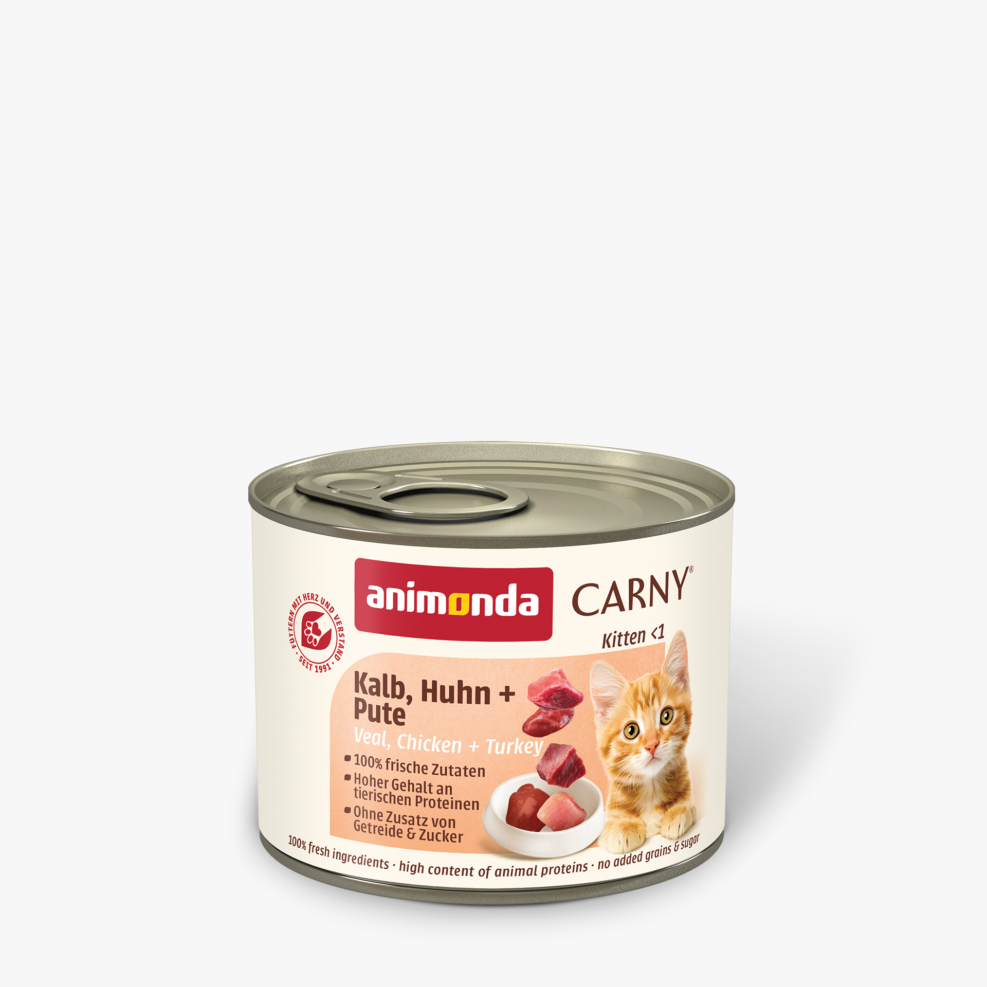 83965 animonda Carny Kitten Kalb  Huhn und Pute Katze Nassfutter