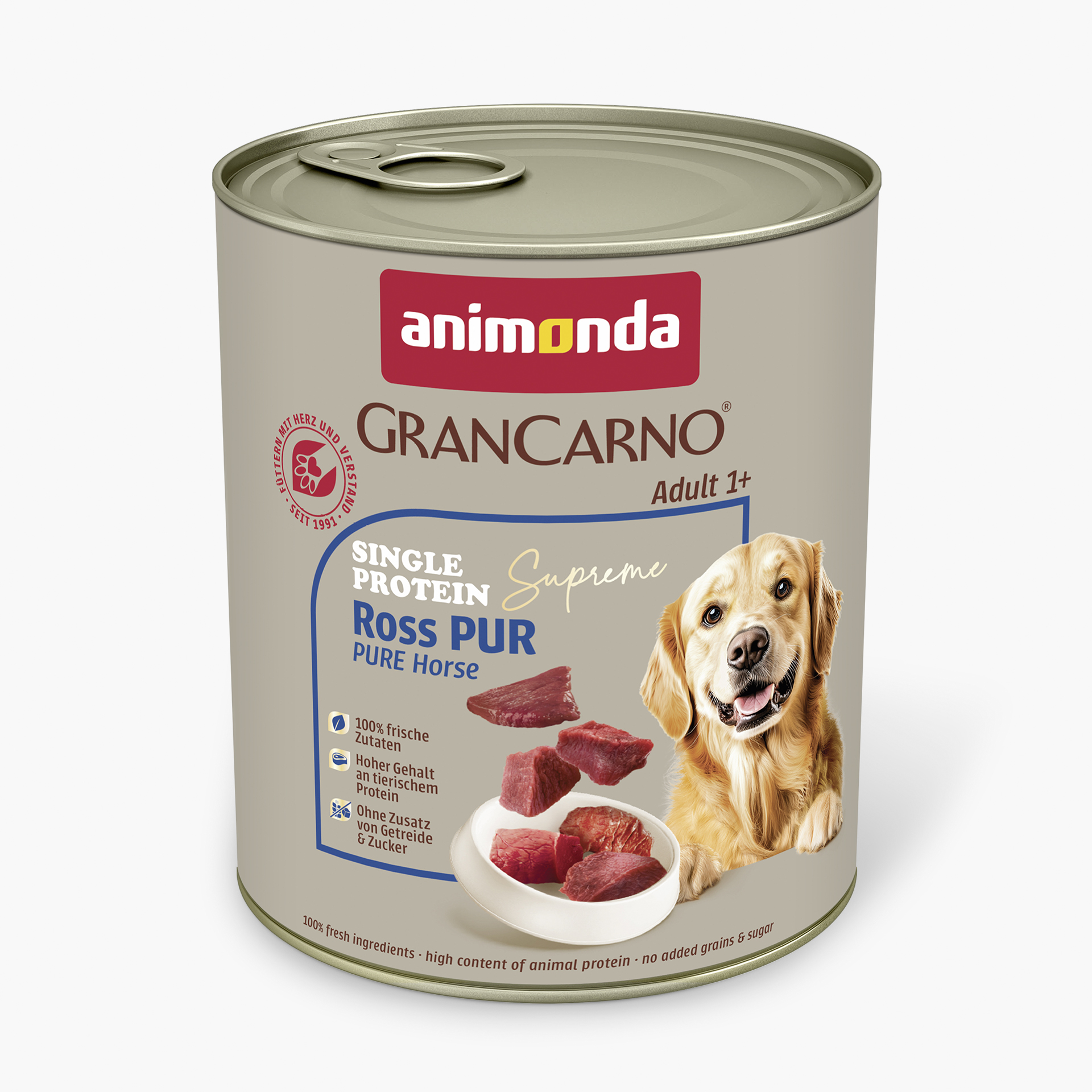 82434 animonda GranCarno Adult Single Protein Supreme Ross pur Hund Nassfutter