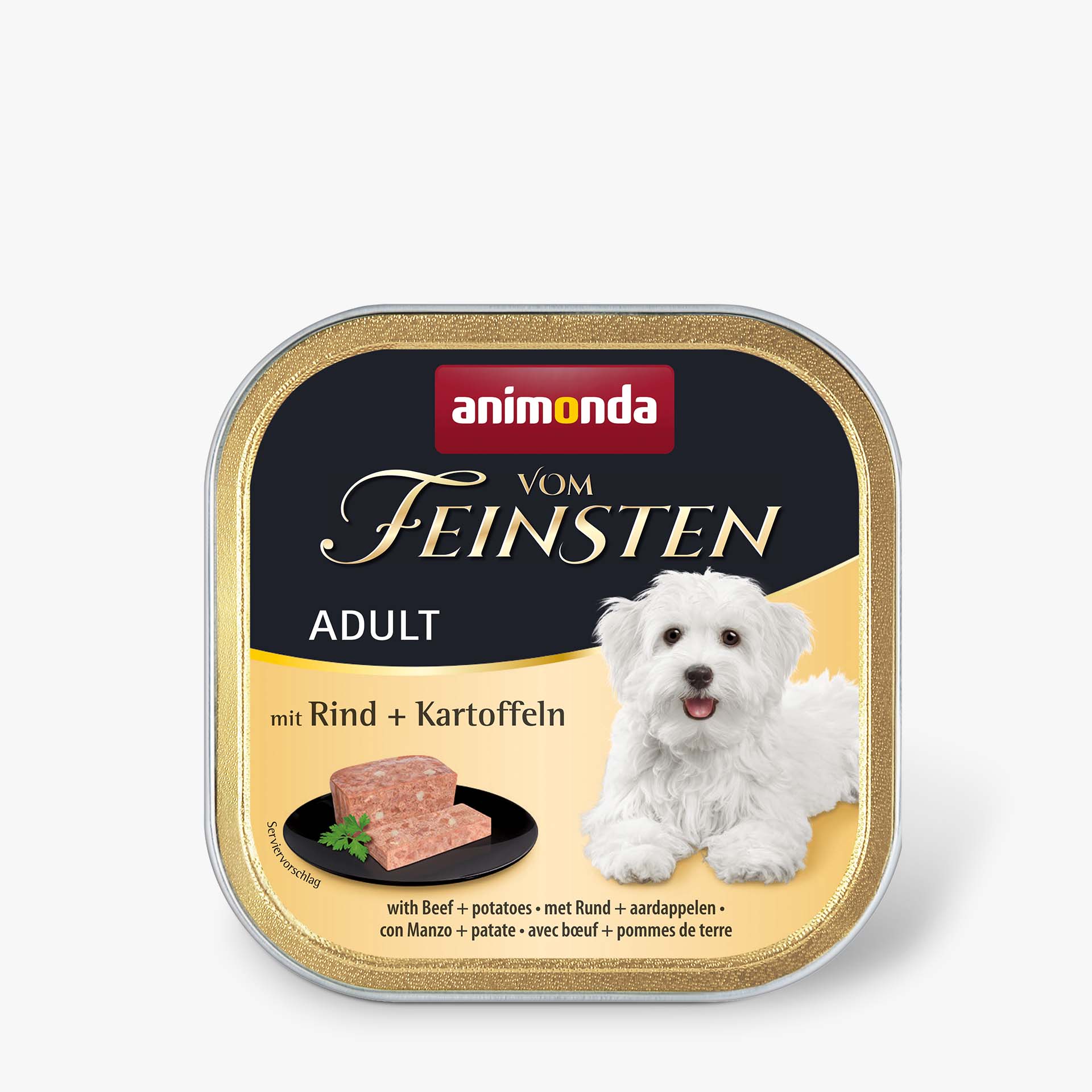 82615 animonda Vom Feinsten Adult mit Rind und Kartoffeln Hund Nassfutter
