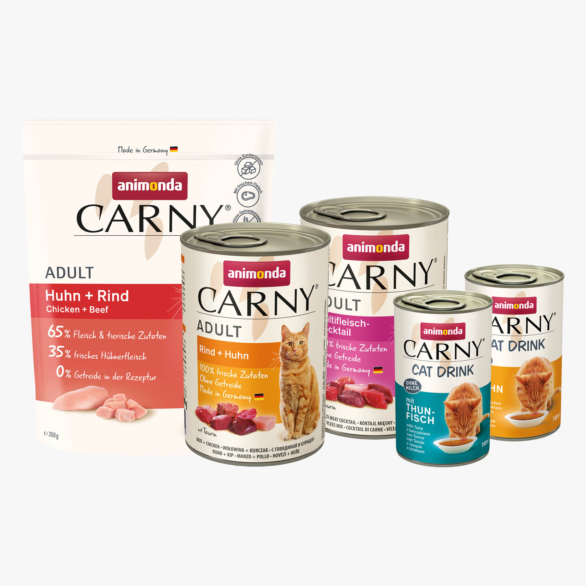 86918 animonda Carny Adult Mischfuetterungs Probierpaket Katze Katze Nassfutter