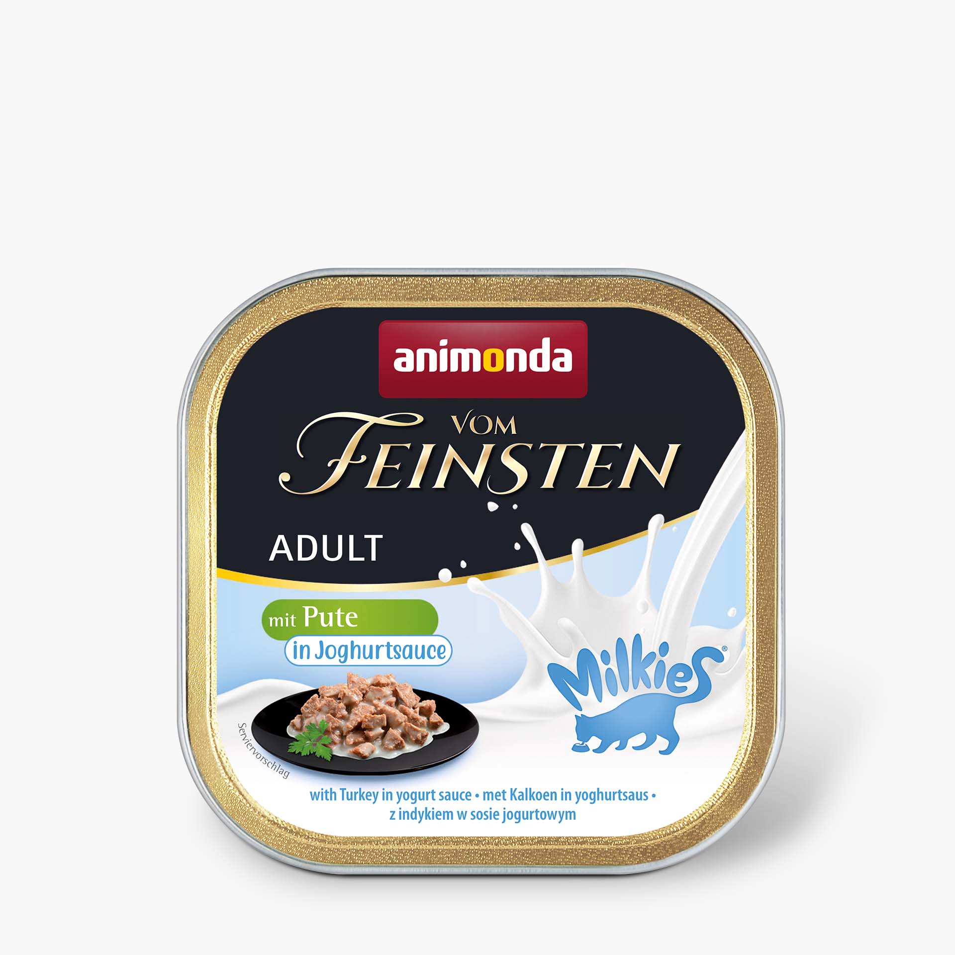 83040 animonda Vom Feinsten Adult mit Milkies Sauce mit Pute in Joghurtsauce Katze Nassfutter