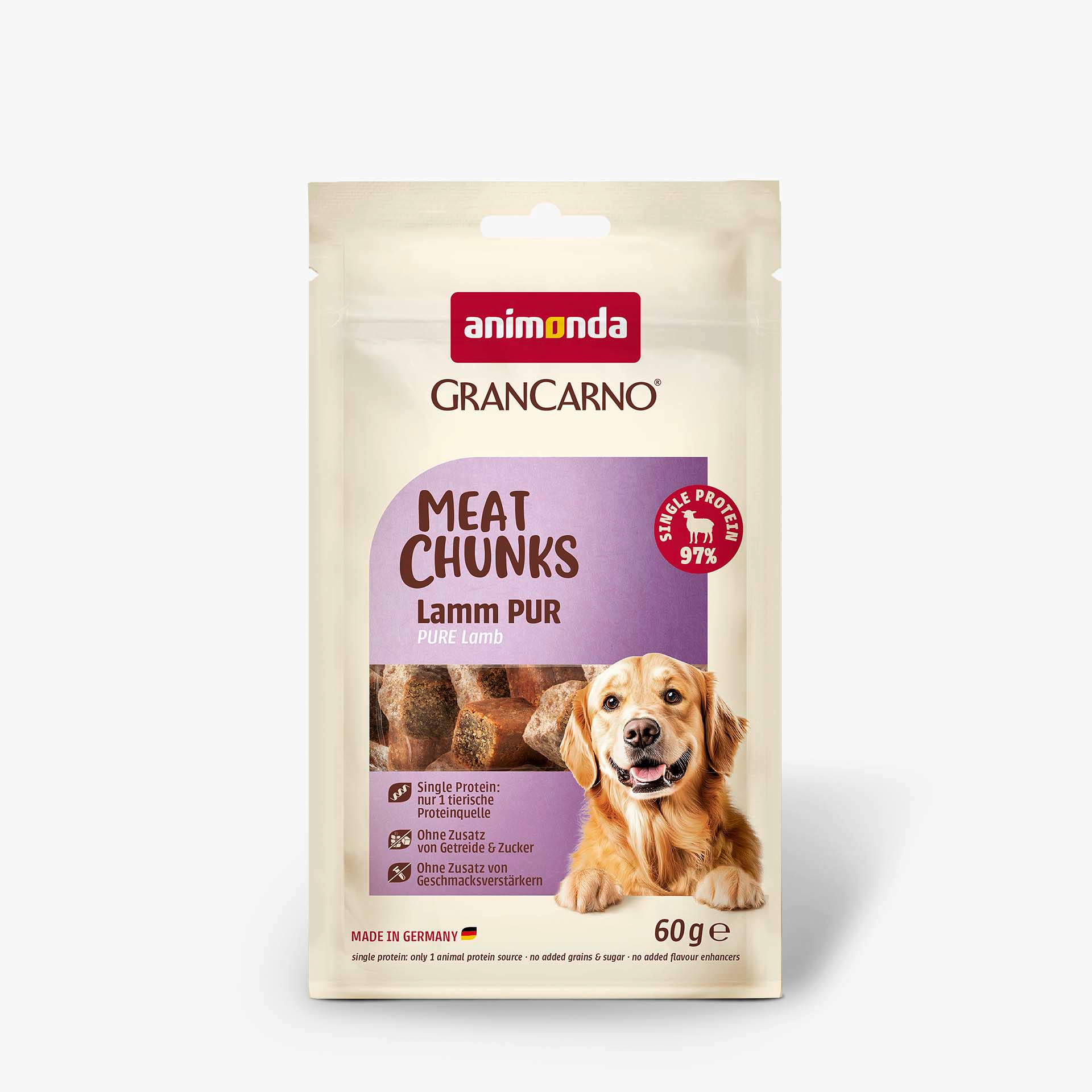 GranCarno Adult Meat Chunks Lamm pur