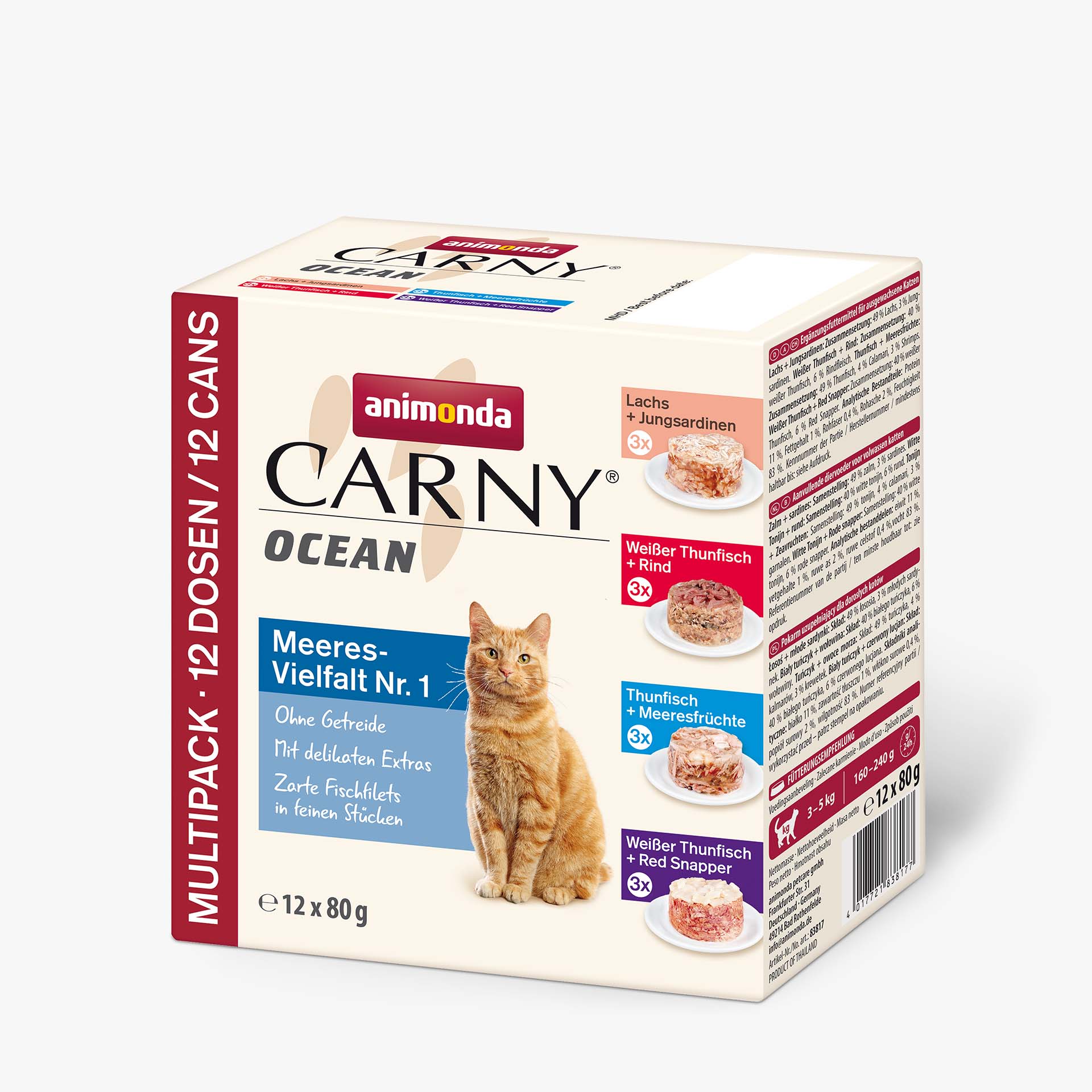 83817 animonda Carny Adult Ocean Meeresvielfalt Nr. 1 Katze Ergaenzungsfutter 83817 animonda Carny Adult Ocean Meeresvielfalt Nr. 1 Katze Ergaenzungsfutter