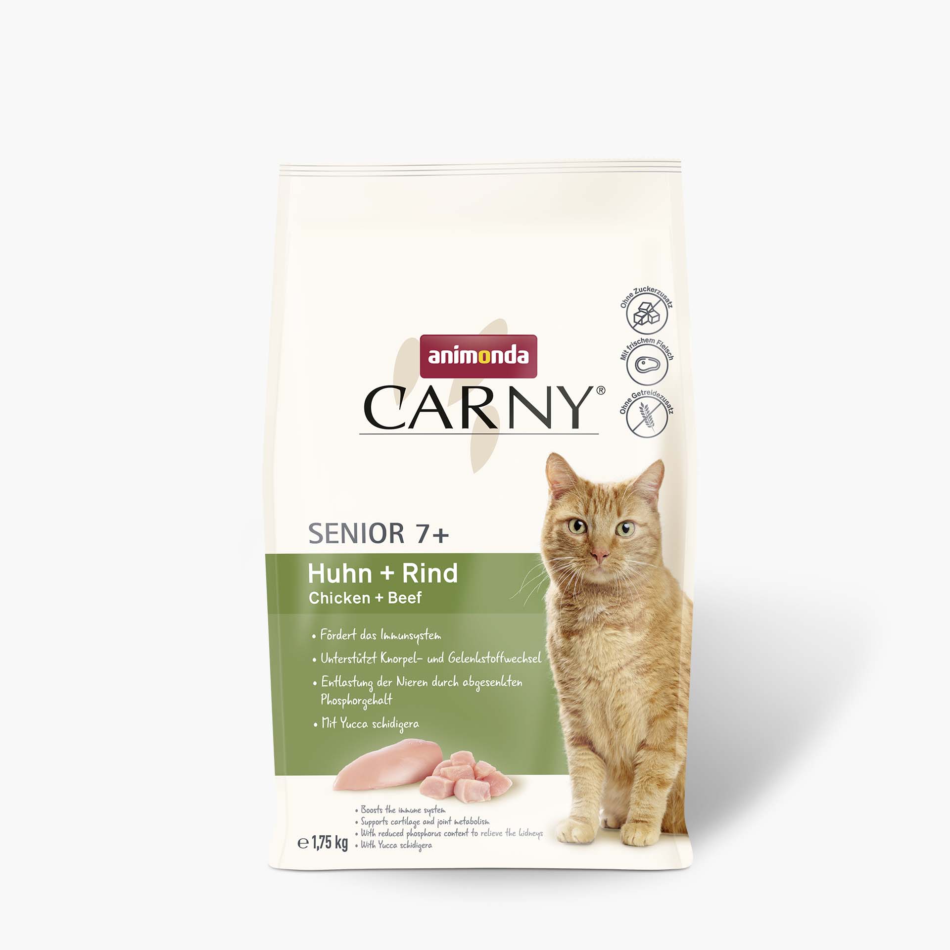 83547 animonda Carny Senior Huhn und Rind Katze Trockenfutter