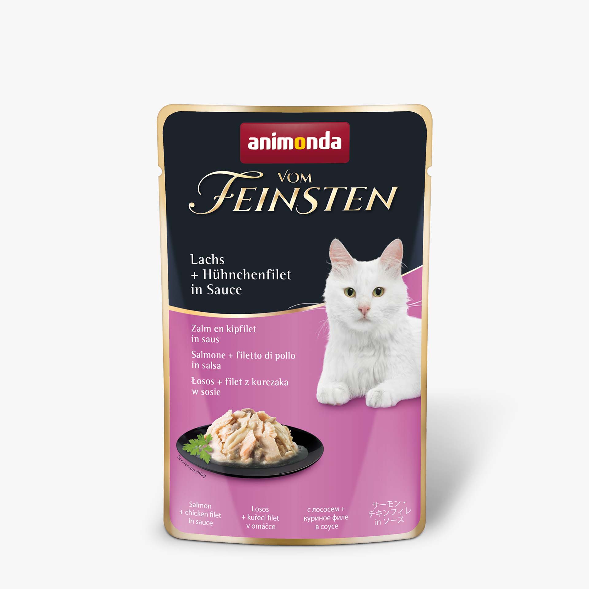 83689 animonda Vom Feinsten Adult in Sauce mit Lachs und Huehnchenfilet in Sauce Katze Nassfutter 83689 animonda Vom Feinsten Adult in Sauce mit Lachs und Huehnchenfilet in Sauce Katze Nassfutter