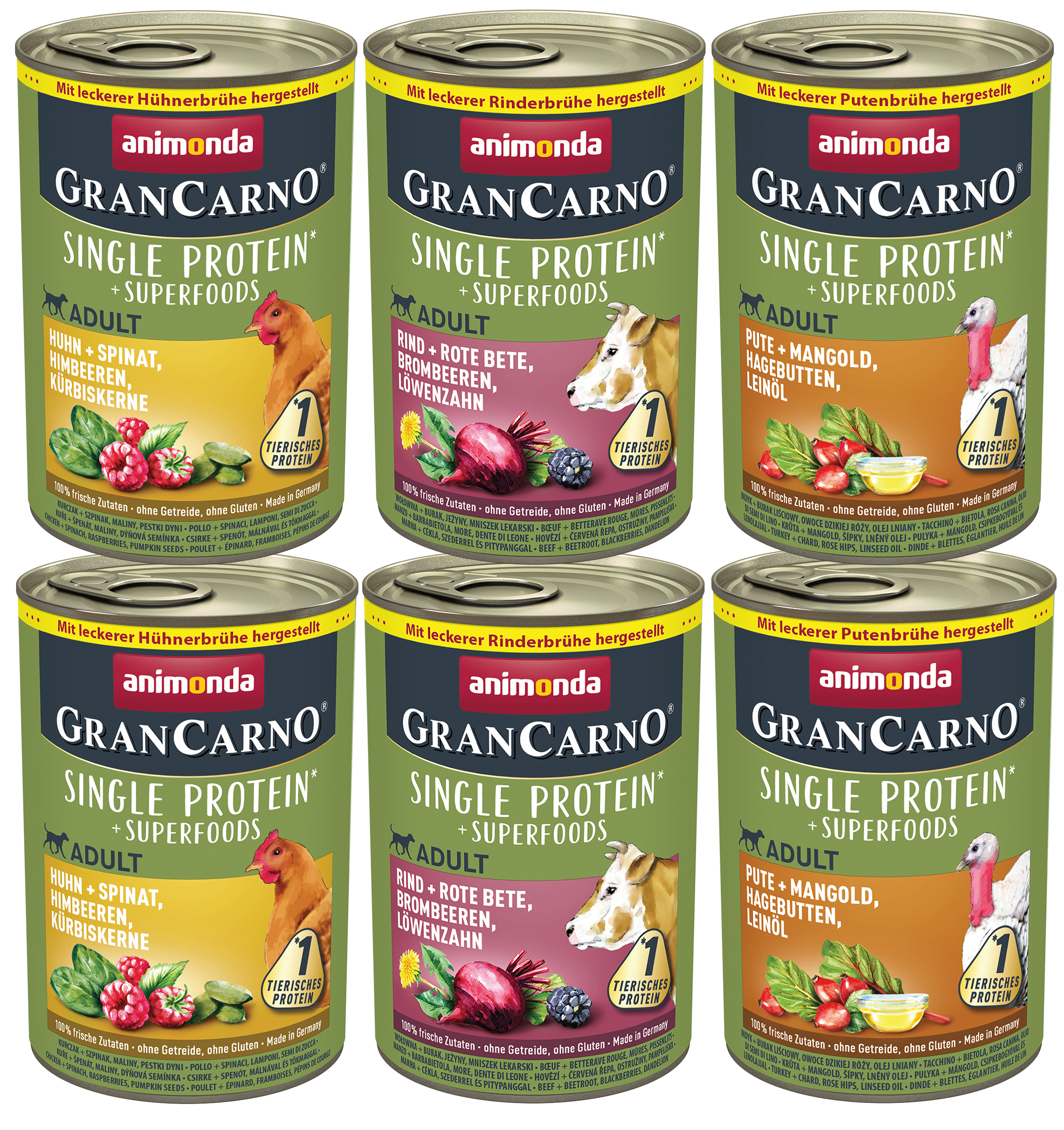 82443 animonda GranCarno Adult Superfoods Variation Hund Nassfutter 82443 animonda GranCarno Adult Superfoods Variation Hund Nassfutter