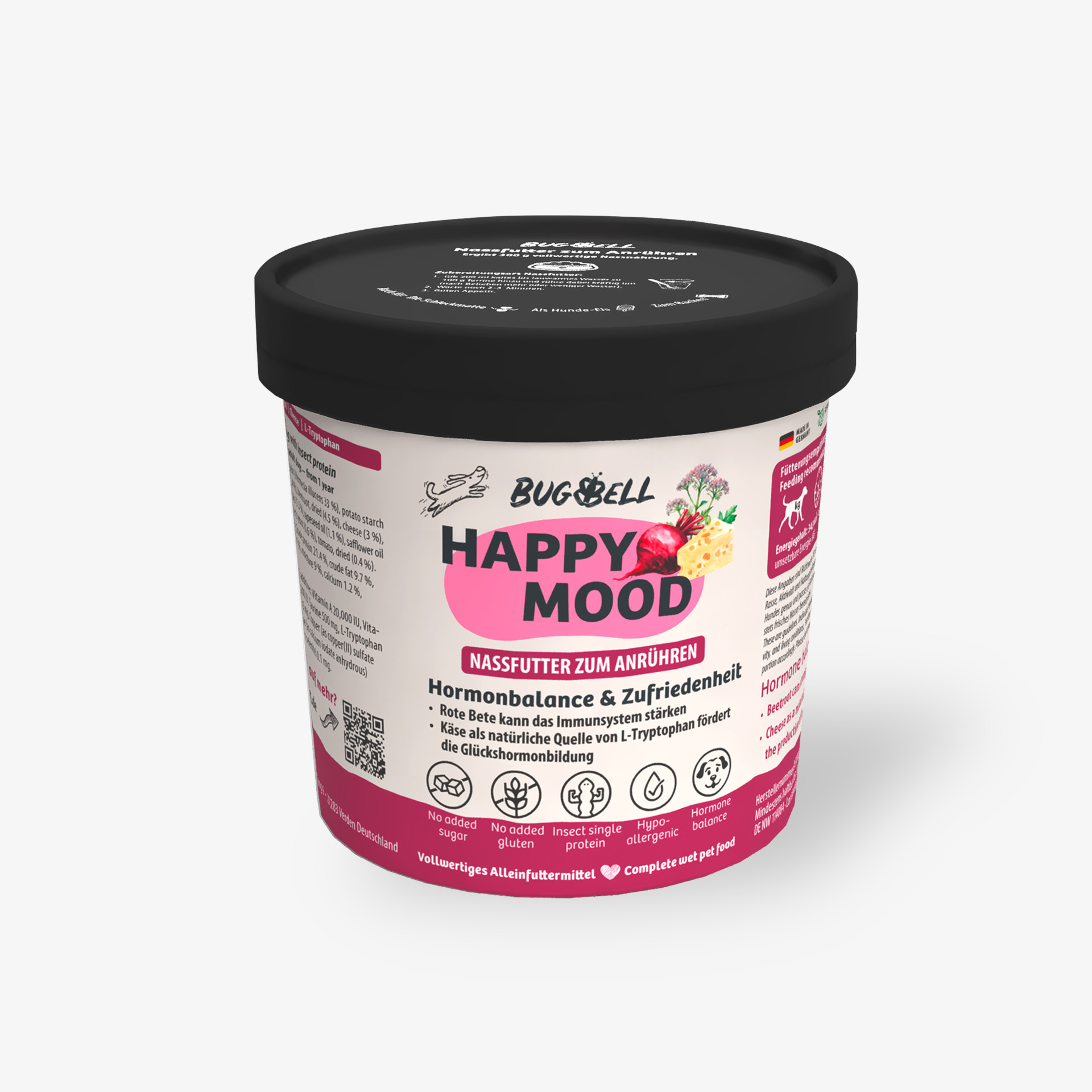 84652 BugBell Bugbell Adult Rot HappyMood Hund Nassfutter 84652 BugBell Bugbell Adult Rot HappyMood Hund Nassfutter