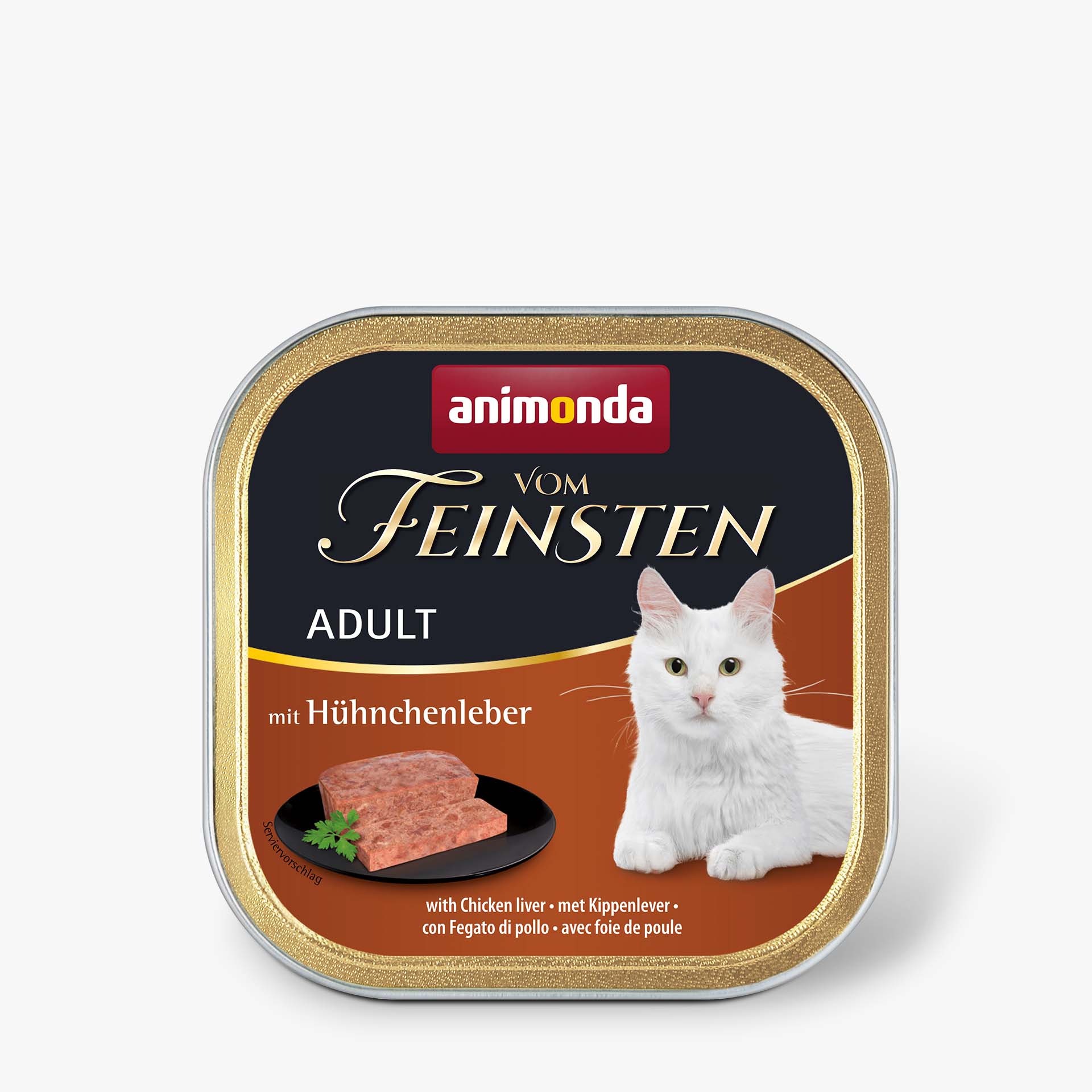 83304 animonda Vom Feinsten Adult mit Huehnchenleber Katze Nassfutter
