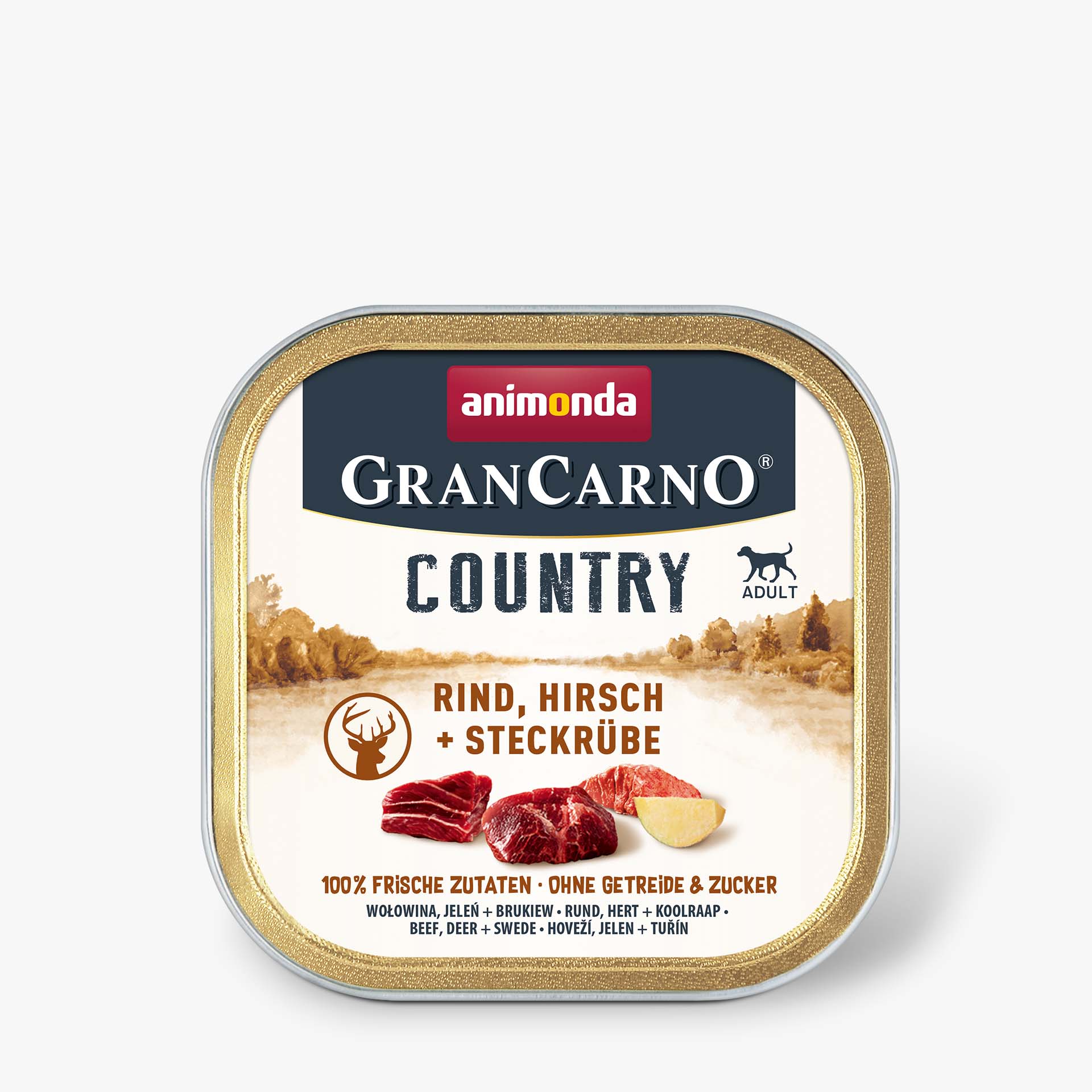 82353 animonda GranCarno Adult Country Rind Hirsch und Steckruebe Hund Nassfutter 82353 animonda GranCarno Adult Country Rind Hirsch und Steckruebe Hund Nassfutter
