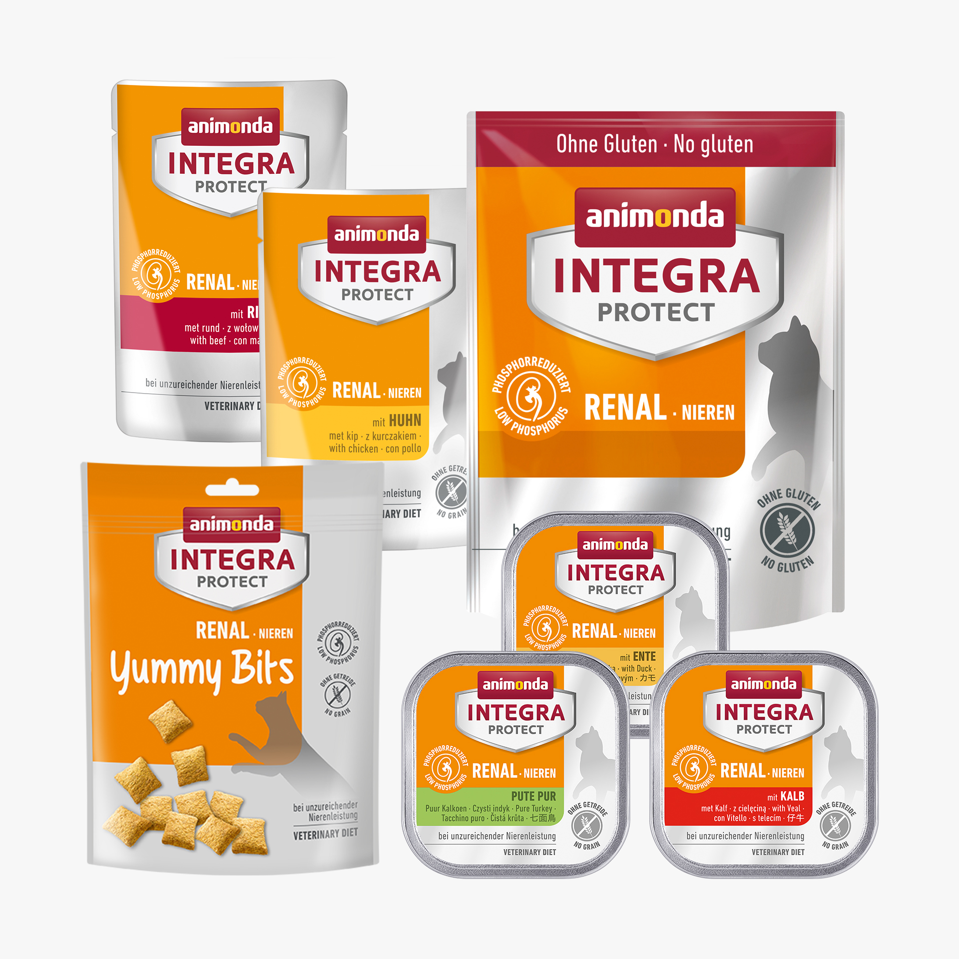 86915 animonda INTEGRA PROTECT Adult Probierpaket Integra Protect Katze Renal Katze Nassfutter