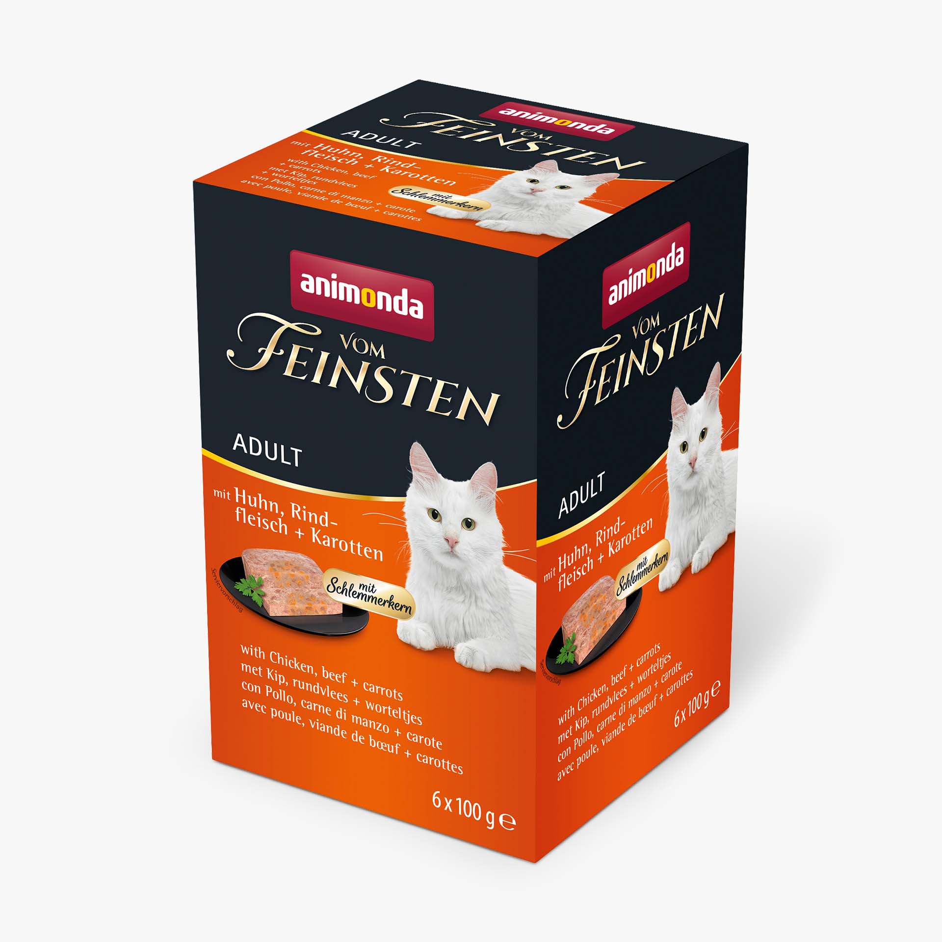 84232 animonda Vom Feinsten Adult mit Schlemmerkern Schlemmerkern mit Huhn Rindfleisch und Karotten Katze Nassfutter 84232 animonda Vom Feinsten Adult mit Schlemmerkern Schlemmerkern mit Huhn Rindfleisch und Karotten Katze Nassfutter