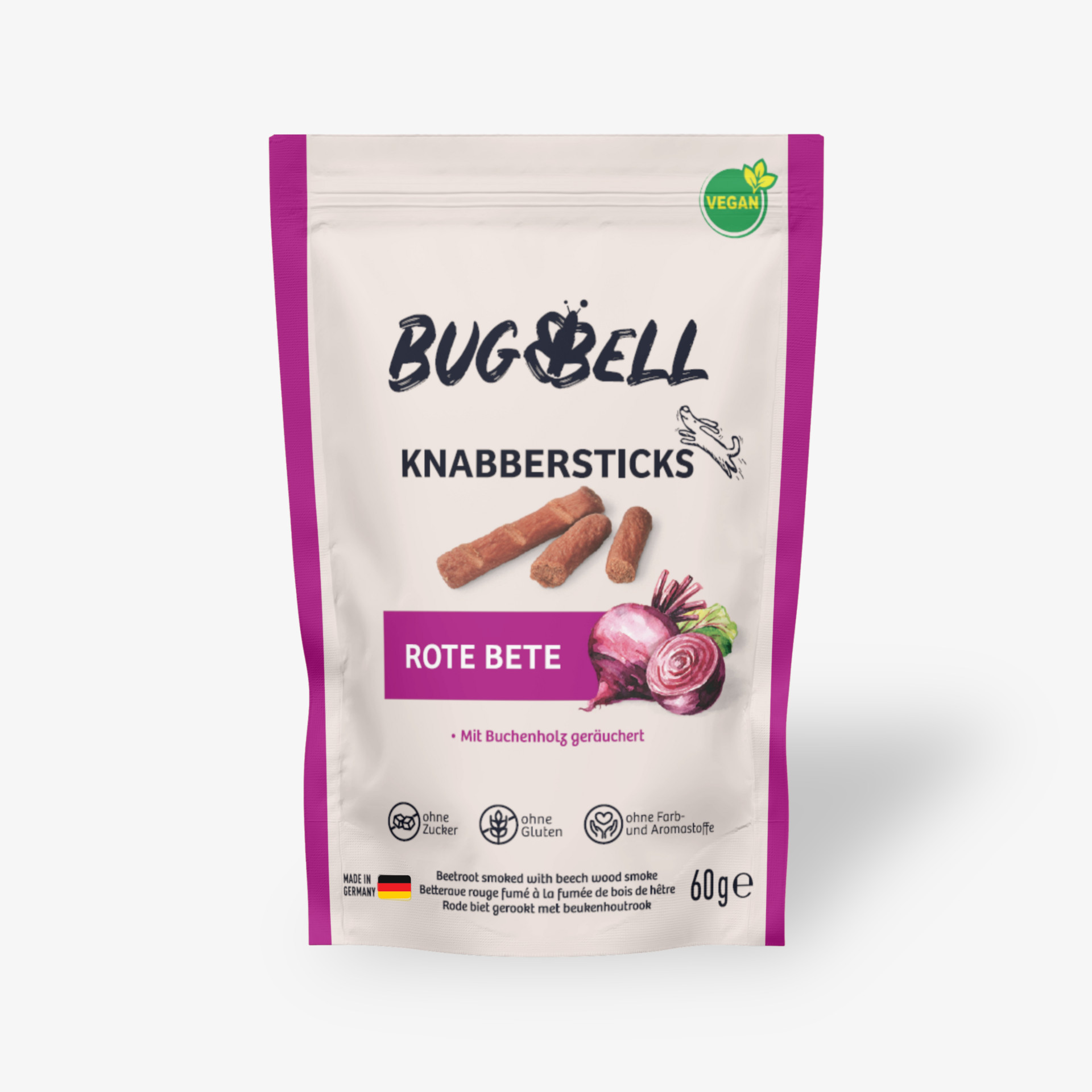 BugBell Junior, Adult, Senior Knabbersticks Rote Bete