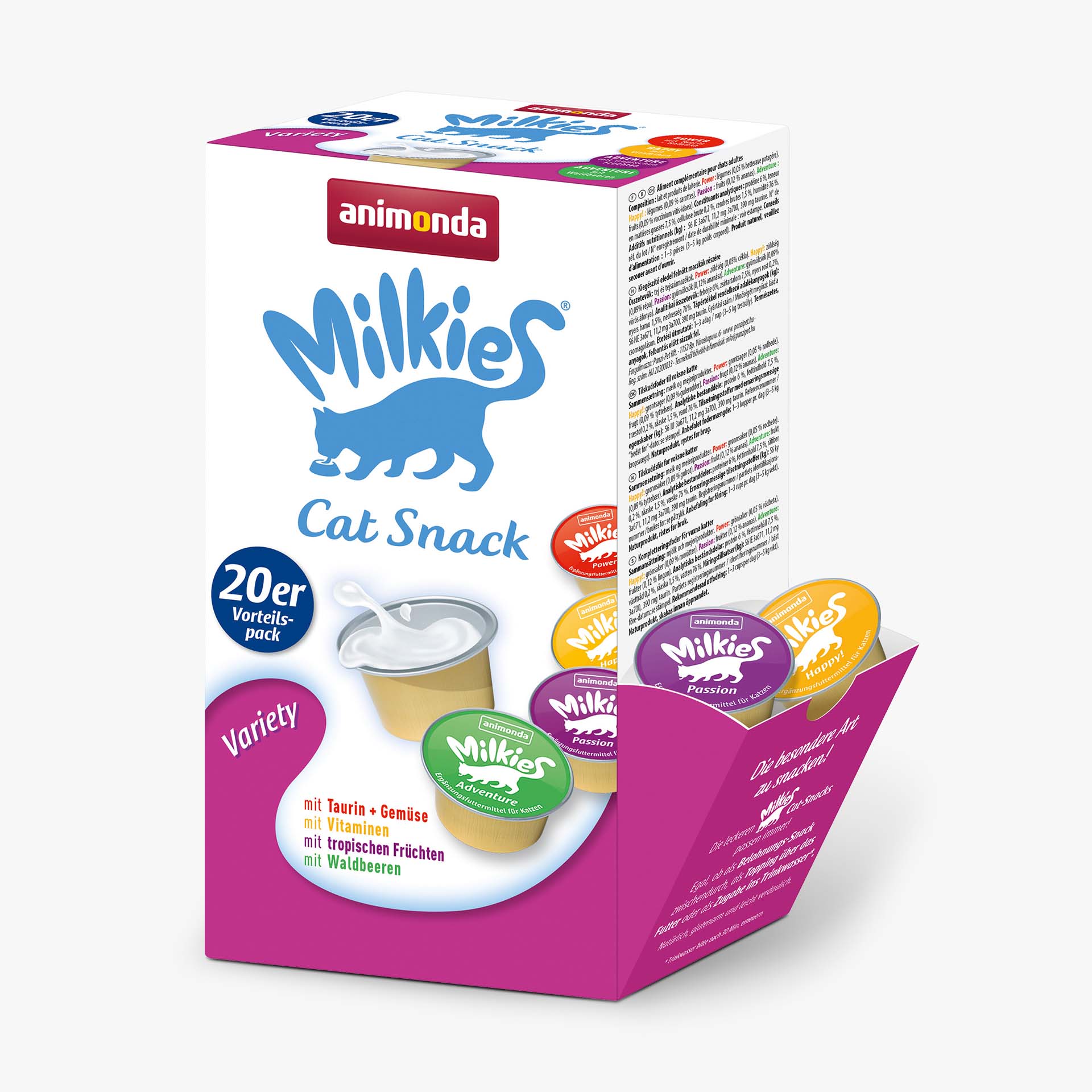 83099 animonda Milkies Adult 20er Variety Katze Snacks und Milch 83099 animonda Milkies Adult 20er Variety Katze Snacks und Milch