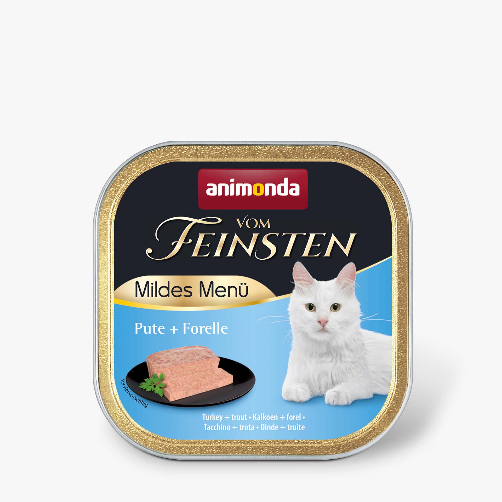83051 animonda Vom Feinsten Adult Mildes Menue Pute und Forelle Katze Nassfutter