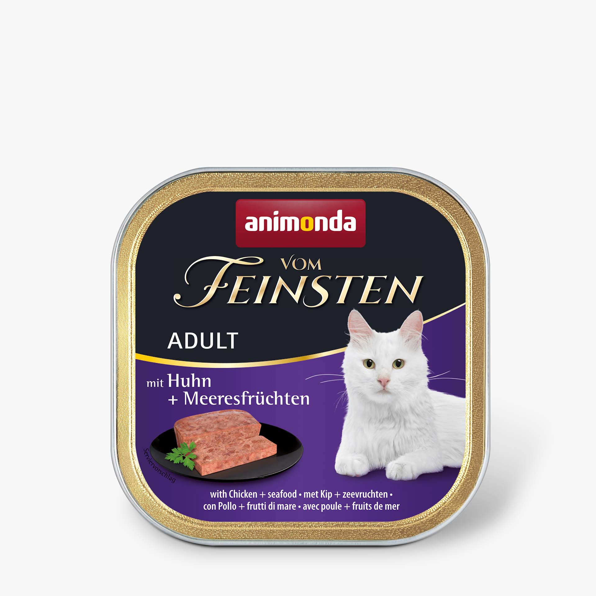 83306 animonda Vom Feinsten Adult mit Huhn und Meeresfruechten Katze Nassfutter