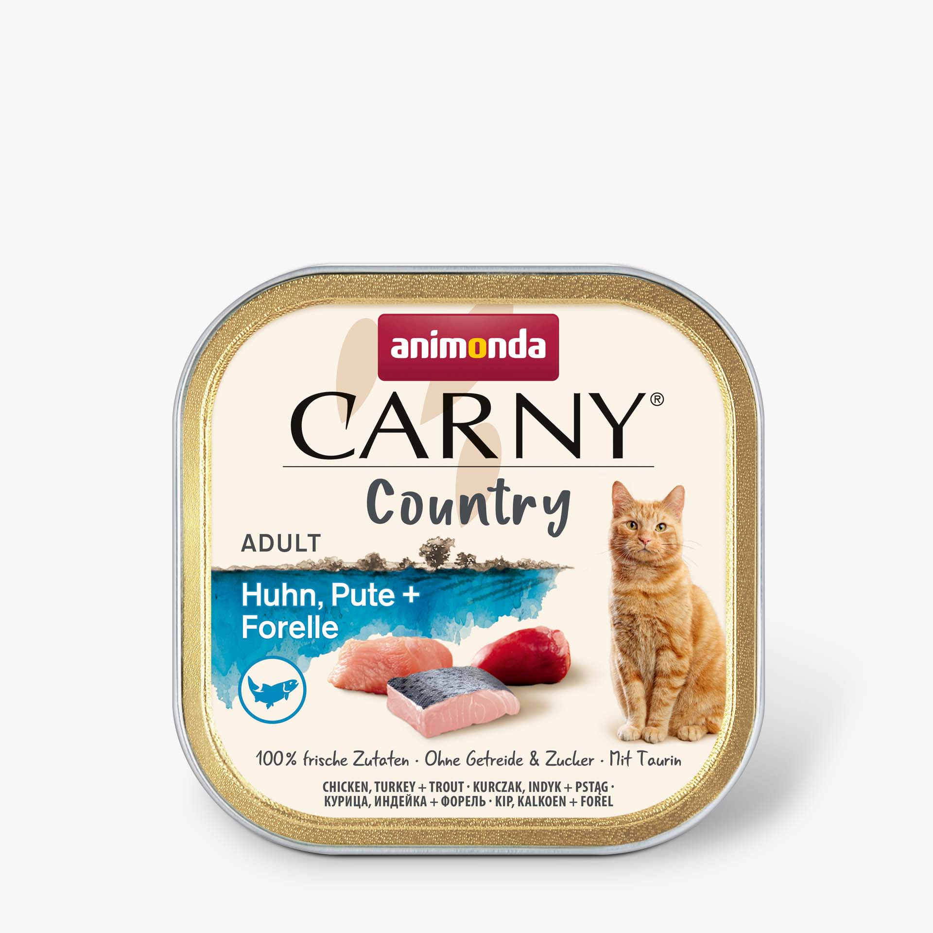 83845 animonda Carny Adult Country Huhn  Pute und Forelle Katze Nassfutter
