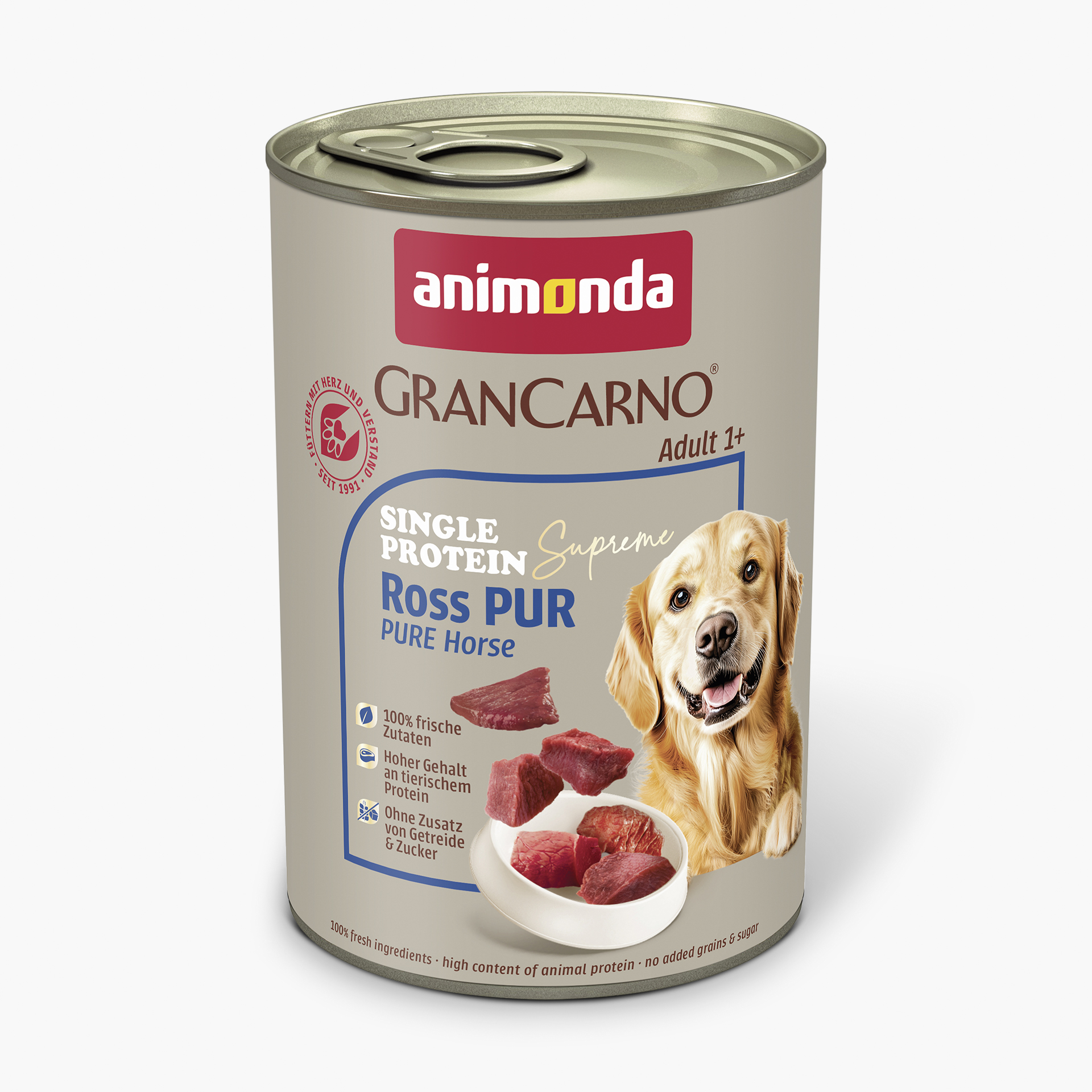 82429 animonda GranCarno Adult Single Protein Supreme Ross pur Hund Nassfutter