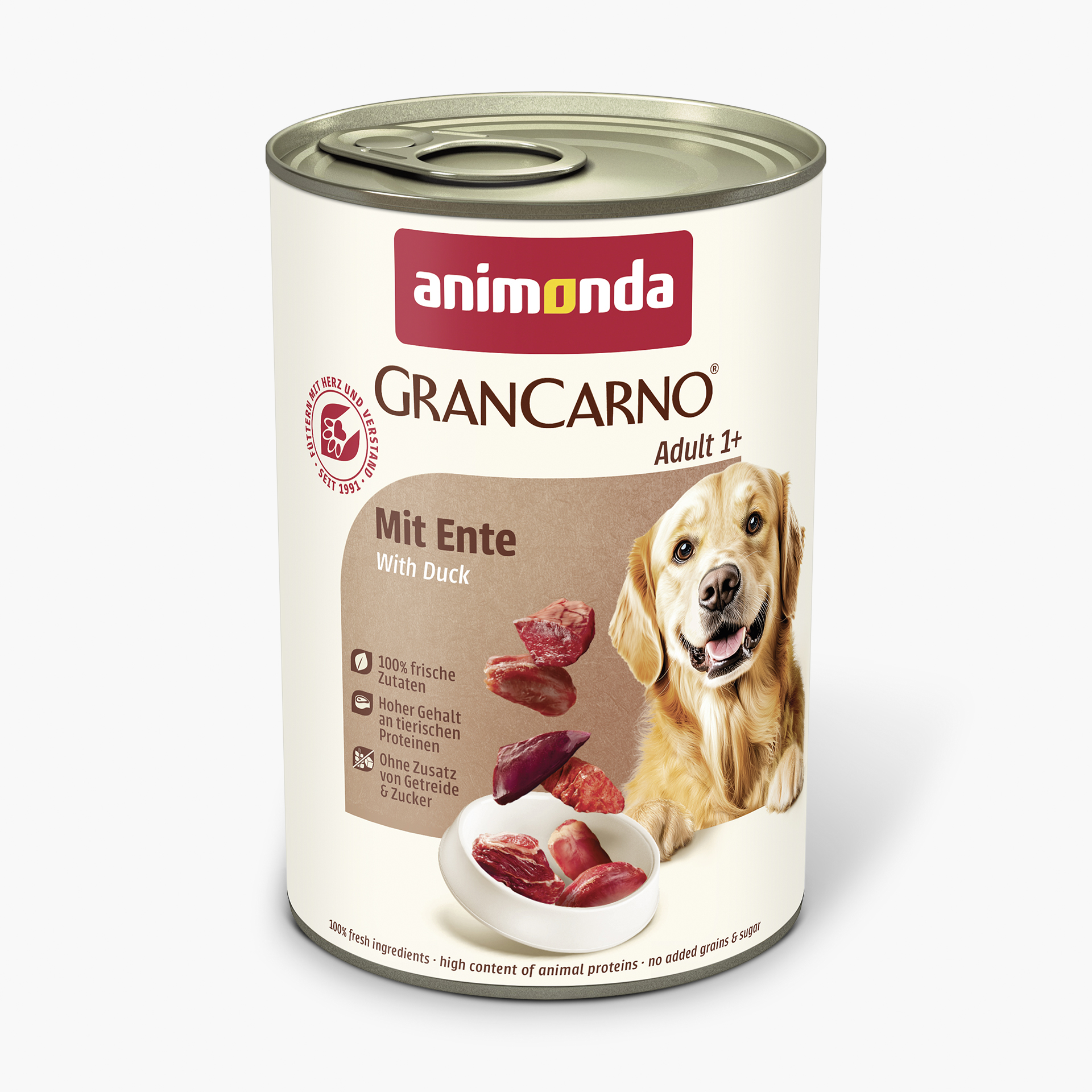 82801 animonda GranCarno Adult mit Ente Hund Nassfutter