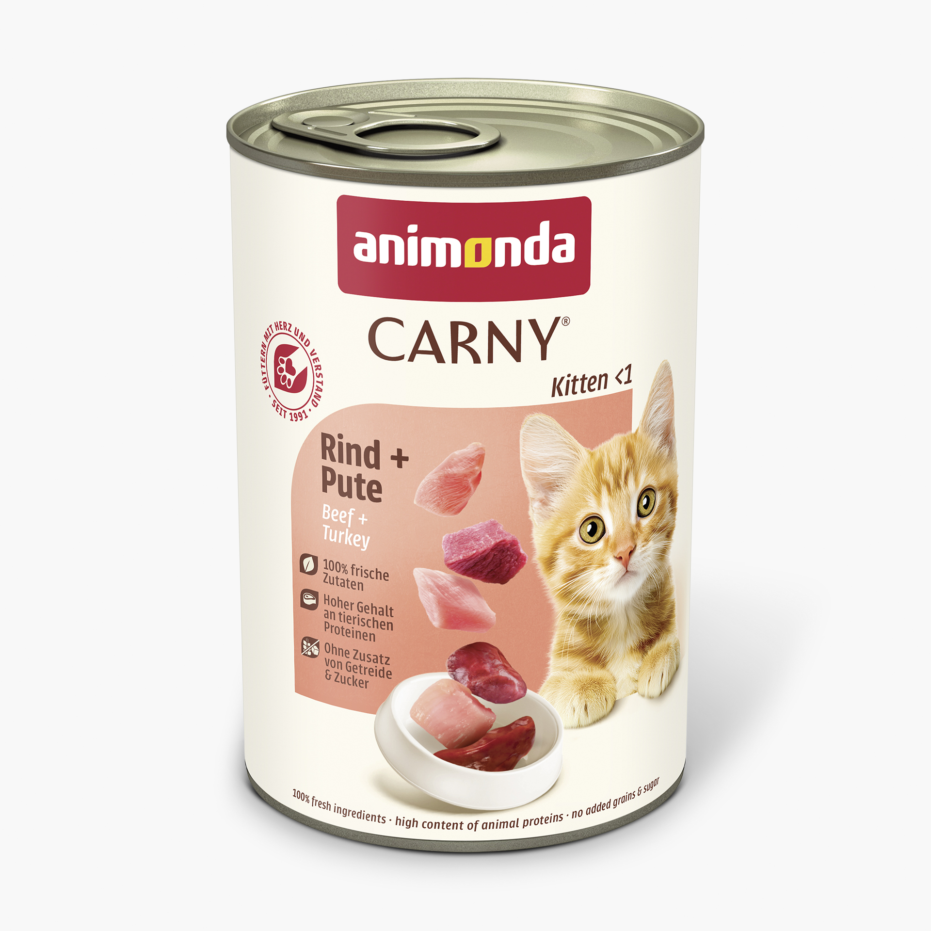 83971 animonda Carny Kitten Rind und Pute  Katze Nassfutter