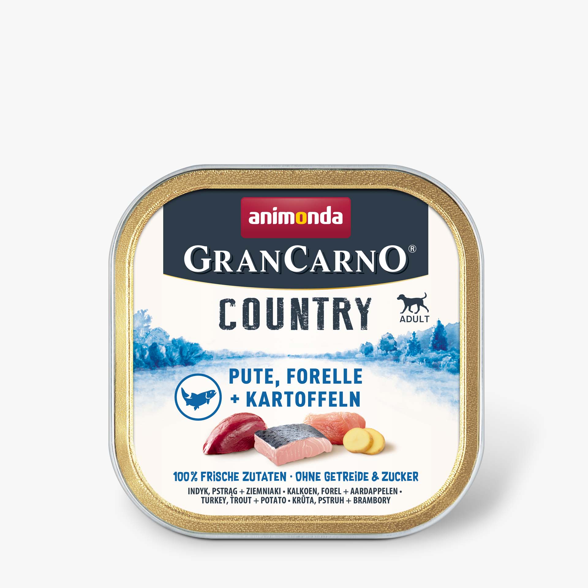 82351 animonda GranCarno Adult Country Pute Forelle und Kartoffel Hund Nassfutter 82351 animonda GranCarno Adult Country Pute Forelle und Kartoffel Hund Nassfutter