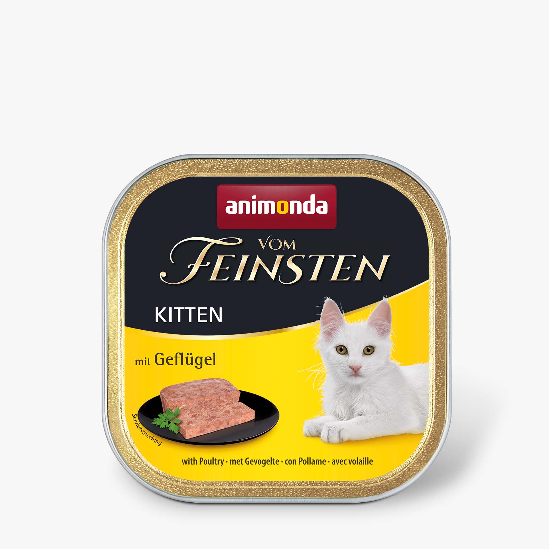 83221 animonda Vom Feinsten Kitten mit Gefluegel Katze Nassfutter