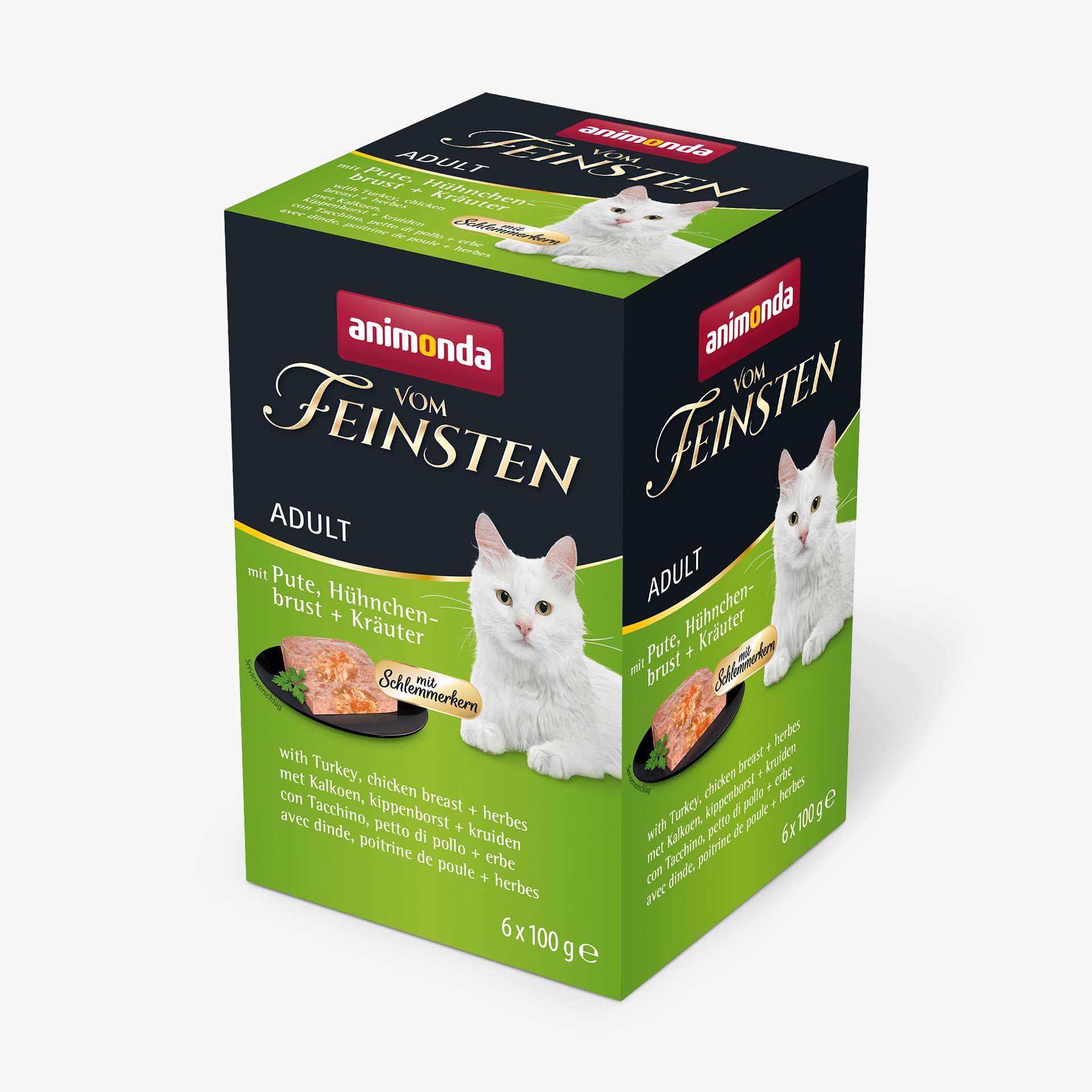 84233 animonda Vom Feinsten Adult Schlemmerkern mit Pute Haehnchenbrust und Kraeutern Katze Nassfutter 84233 animonda Vom Feinsten Adult Schlemmerkern mit Pute Haehnchenbrust und Kraeutern Katze Nassfutter