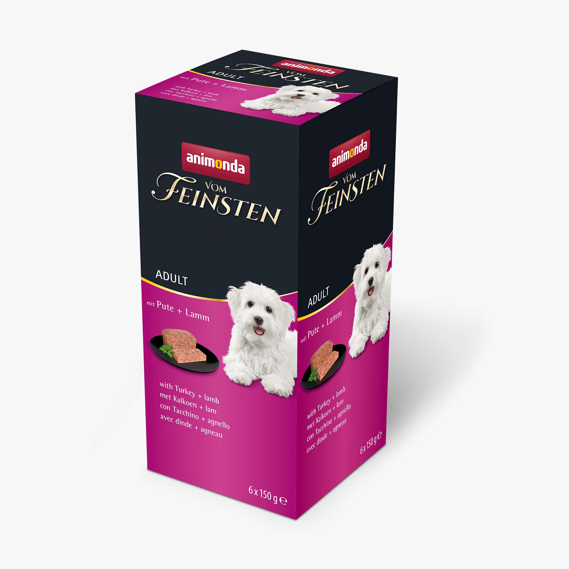 84124 animonda Vom Feinsten Adult mit Pute und Lamm Hund Nassfutter