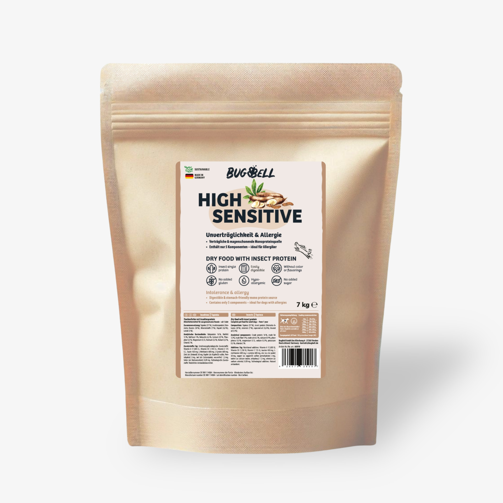 BugBell Adult Trockenfutter HighSensitive