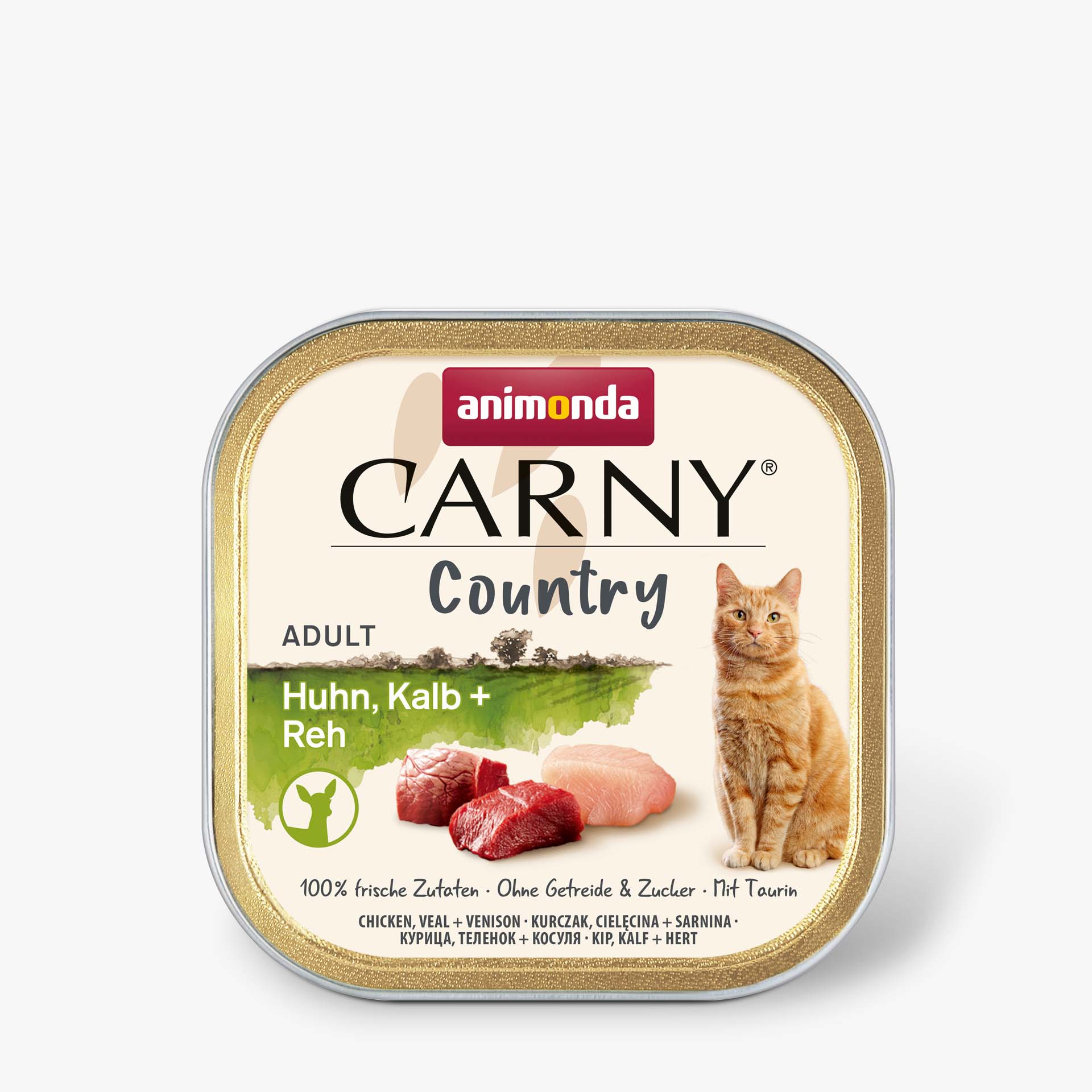 83844 animonda Carny Adult Country Huhn  Kalb und Reh Katze Nassfutter