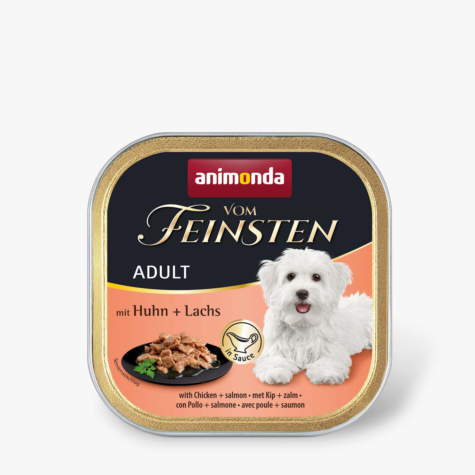 82308 animonda Vom Feinsten Adult in Sauce mit Huhn und Lachs in Sauce Hund Nassfutter 82308 animonda Vom Feinsten Adult in Sauce mit Huhn und Lachs in Sauce Hund Nassfutter