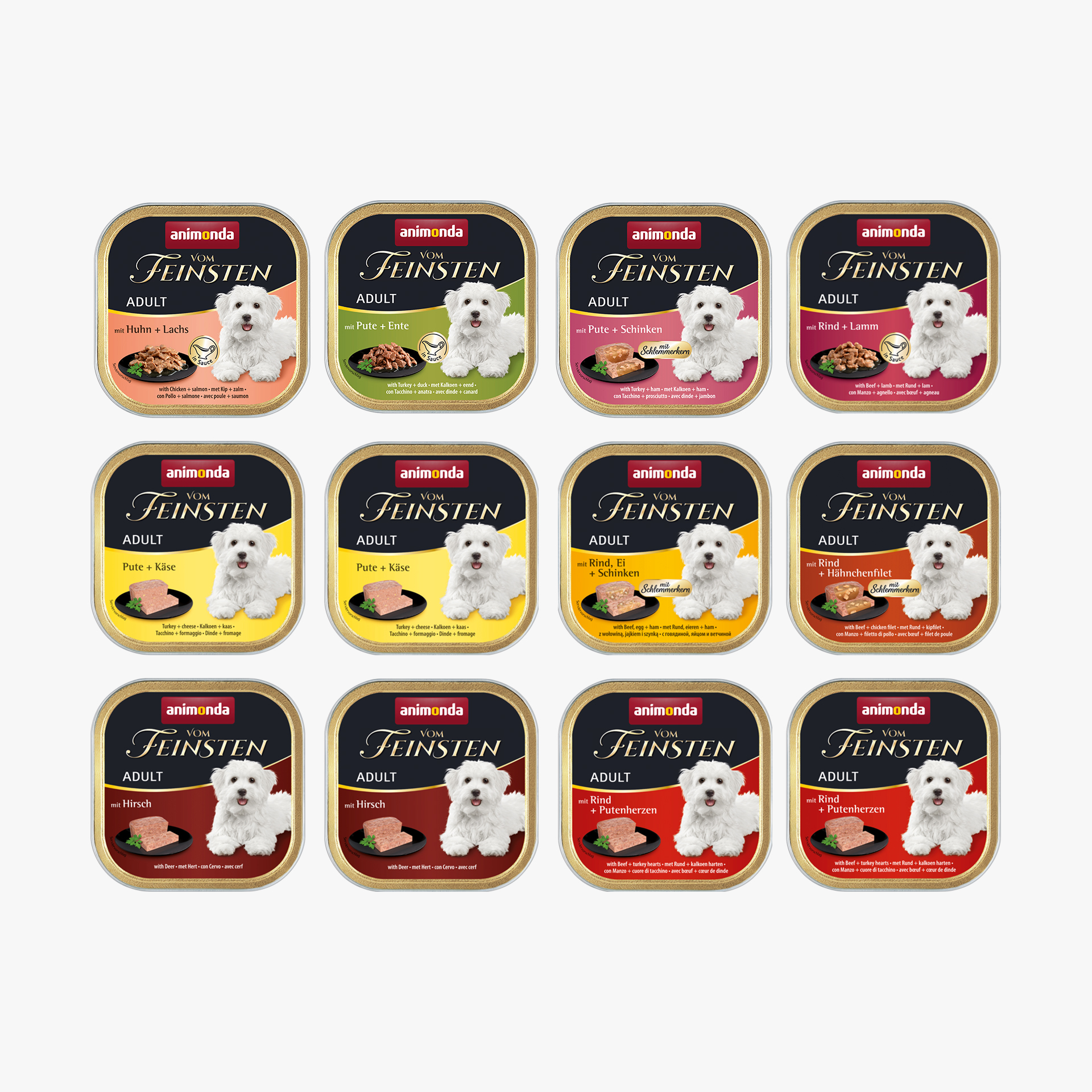 86548 animonda Vom Feinsten Adult Probierpaket Vom Feinsten Adult Hund Hund Nassfutter