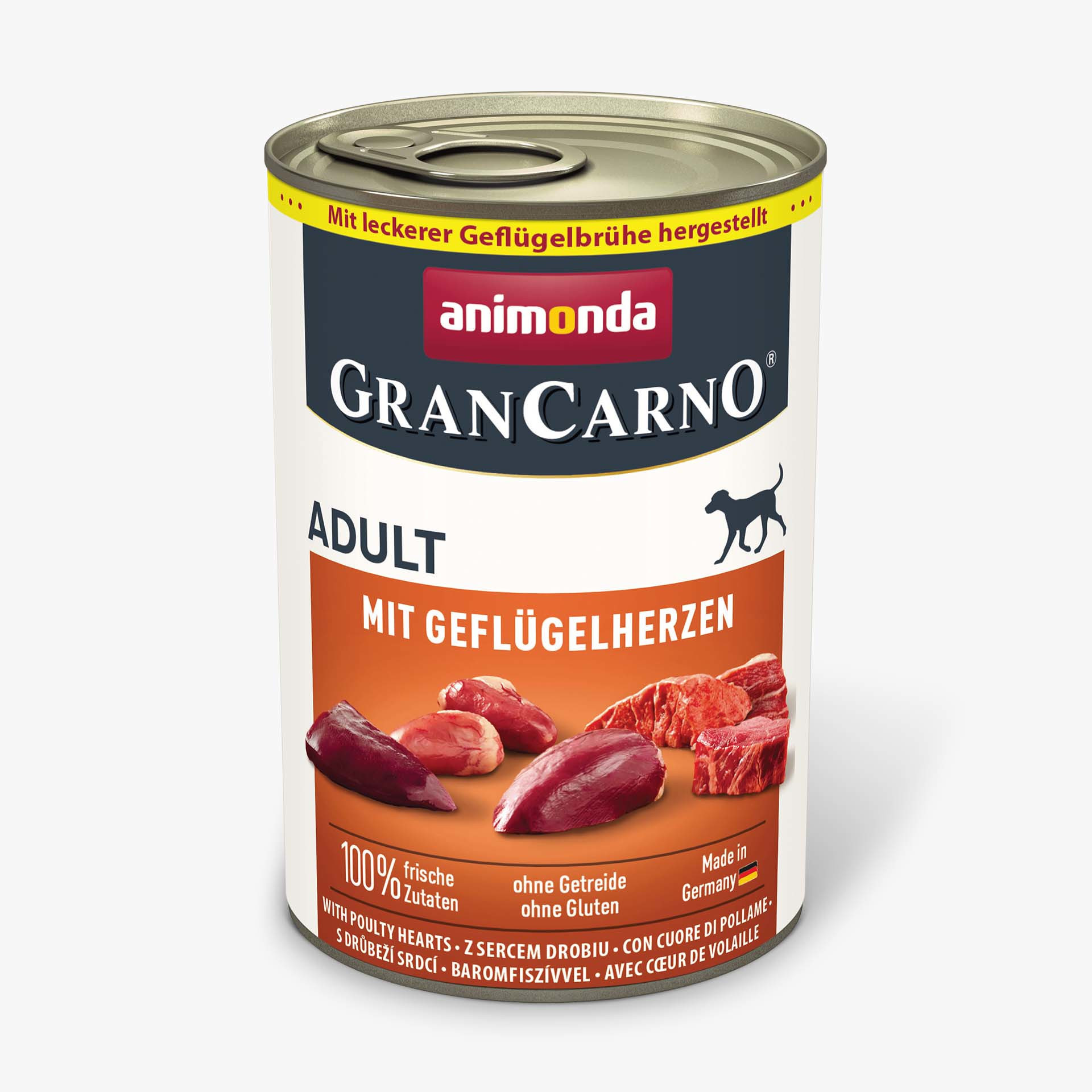 82802 animonda GranCarno Adult mit Gefluegelherzen Hund Nassfutter 82802 animonda GranCarno Adult mit Gefluegelherzen Hund Nassfutter