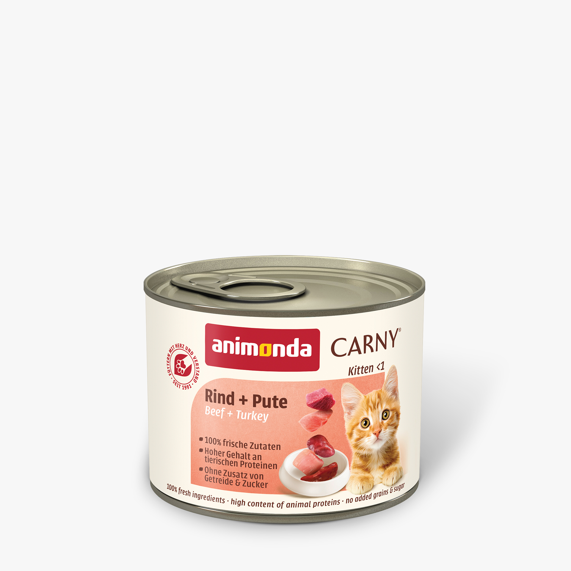 83966 animonda Carny Kitten Rind und Pute  Katze Nassfutter