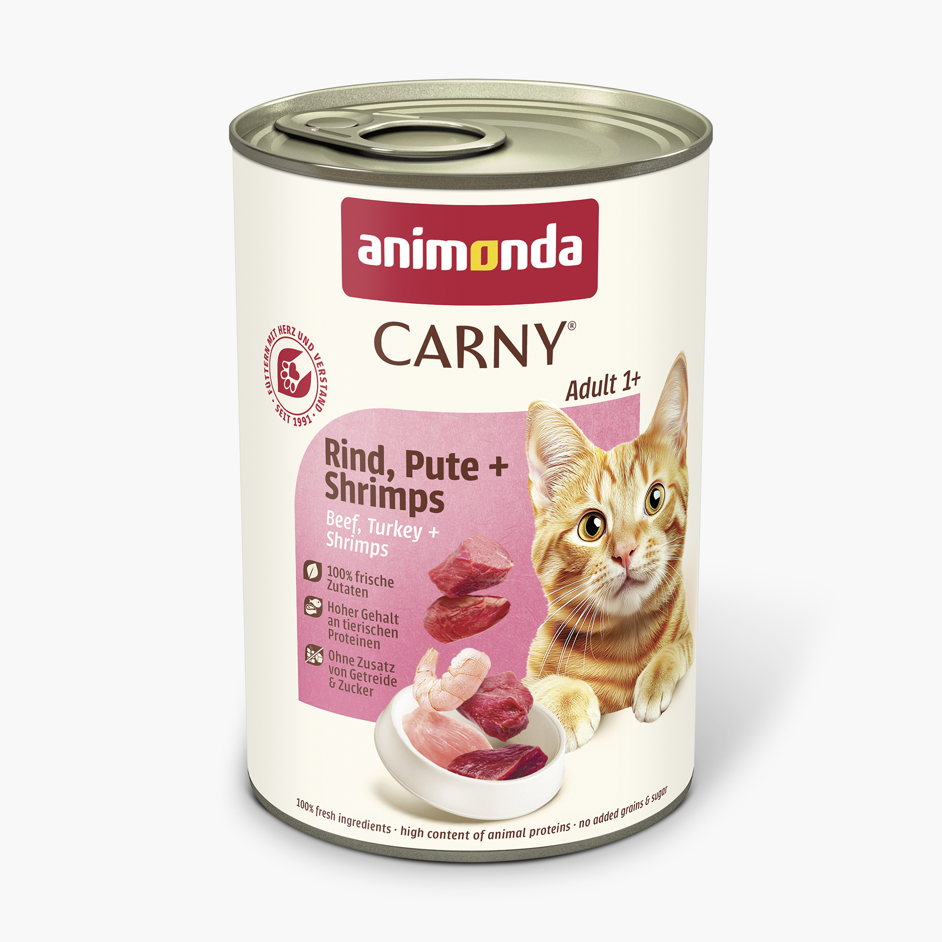 83724 animonda Carny Adult Rind  Pute und Shrimps Katze Nassfutter