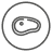 Icon hochwertige fleischliche Zutaten