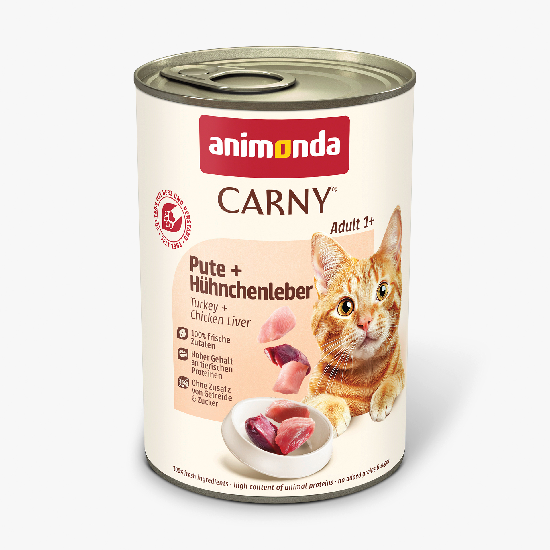 83824 animonda Carny Adult Pute und Huehnchenleber Katze Nassfutter