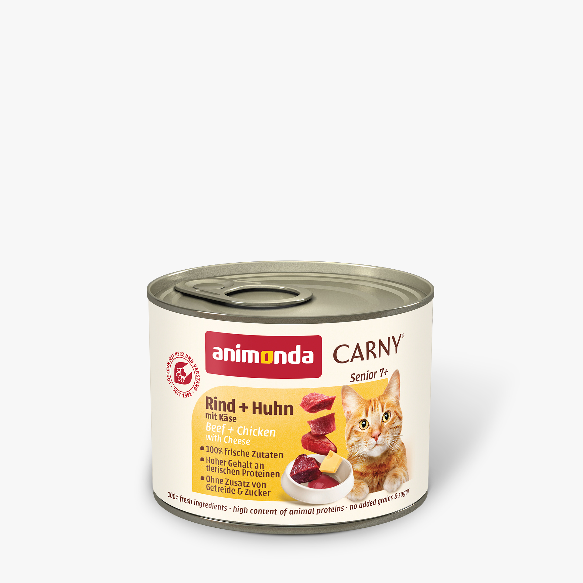 83710 animonda Carny Senior Rind und Huhn mit Kaese Katze Nassfutter