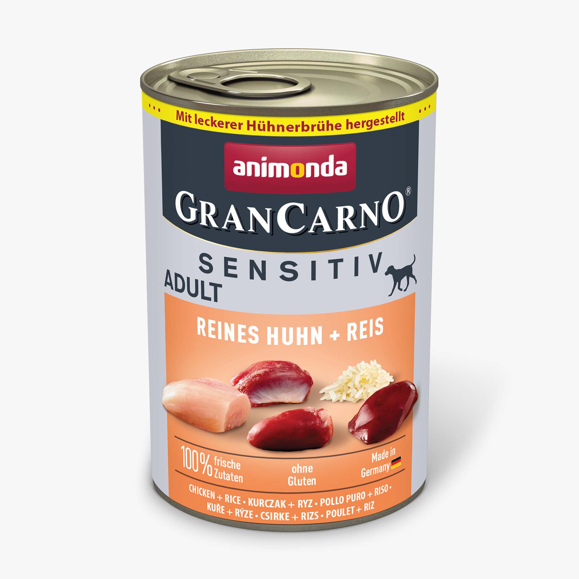 82445 animonda GranCarno Adult Sensitiv Reines Huhn und Reis Hund Nassfutter