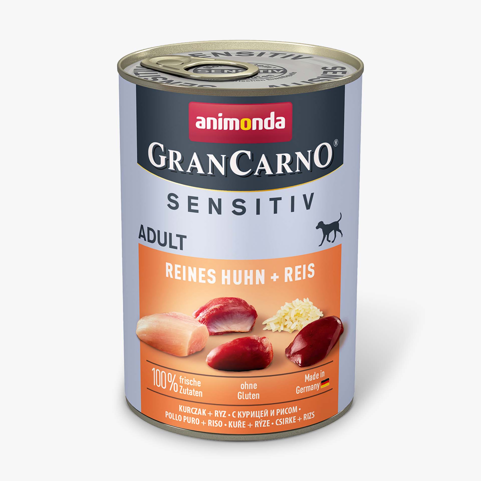 82445 animonda GranCarno Adult Sensitiv Reines Huhn und Reis Hund Nassfutter 82445 animonda GranCarno Adult Sensitiv Reines Huhn und Reis Hund Nassfutter