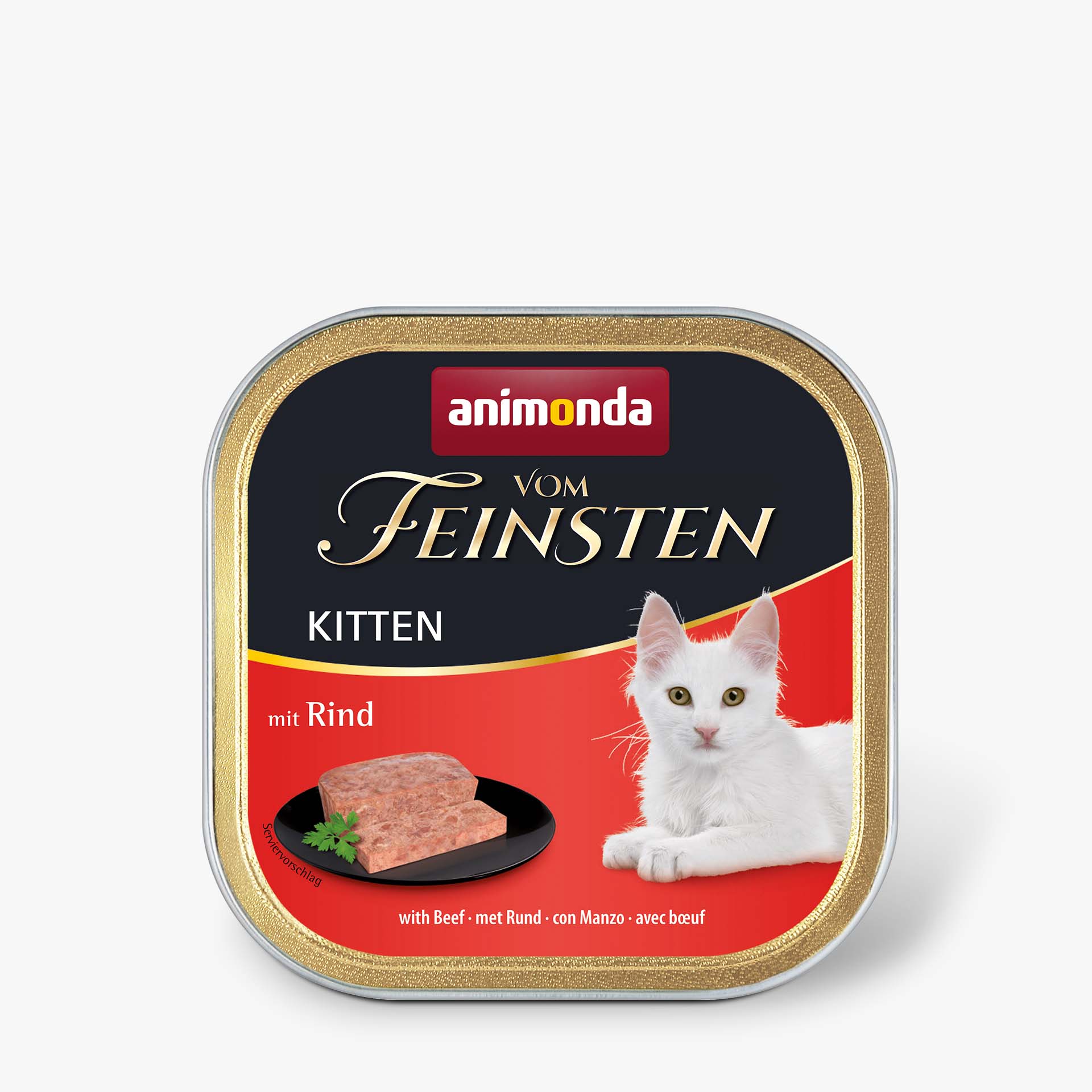83220 animonda Vom Feinsten Kitten mit Rind Katze Nassfutter